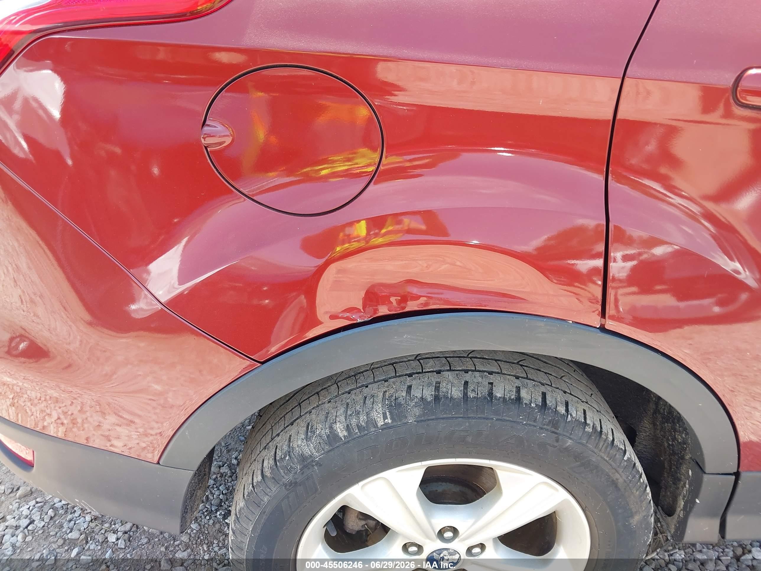 2014 Ford Escape Se Orange vin: 1FMCU0GX6EUA68903