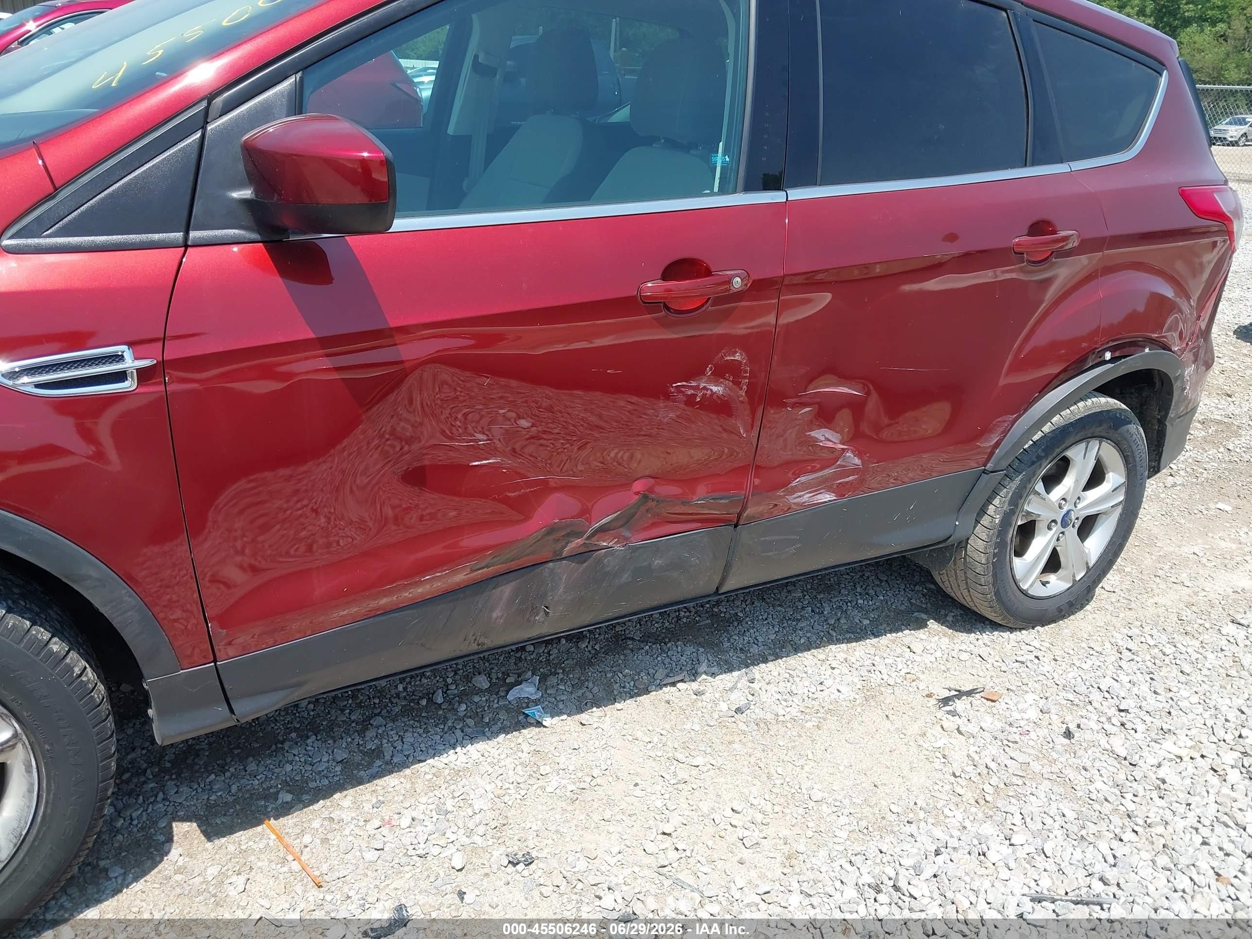 2014 Ford Escape Se Orange vin: 1FMCU0GX6EUA68903