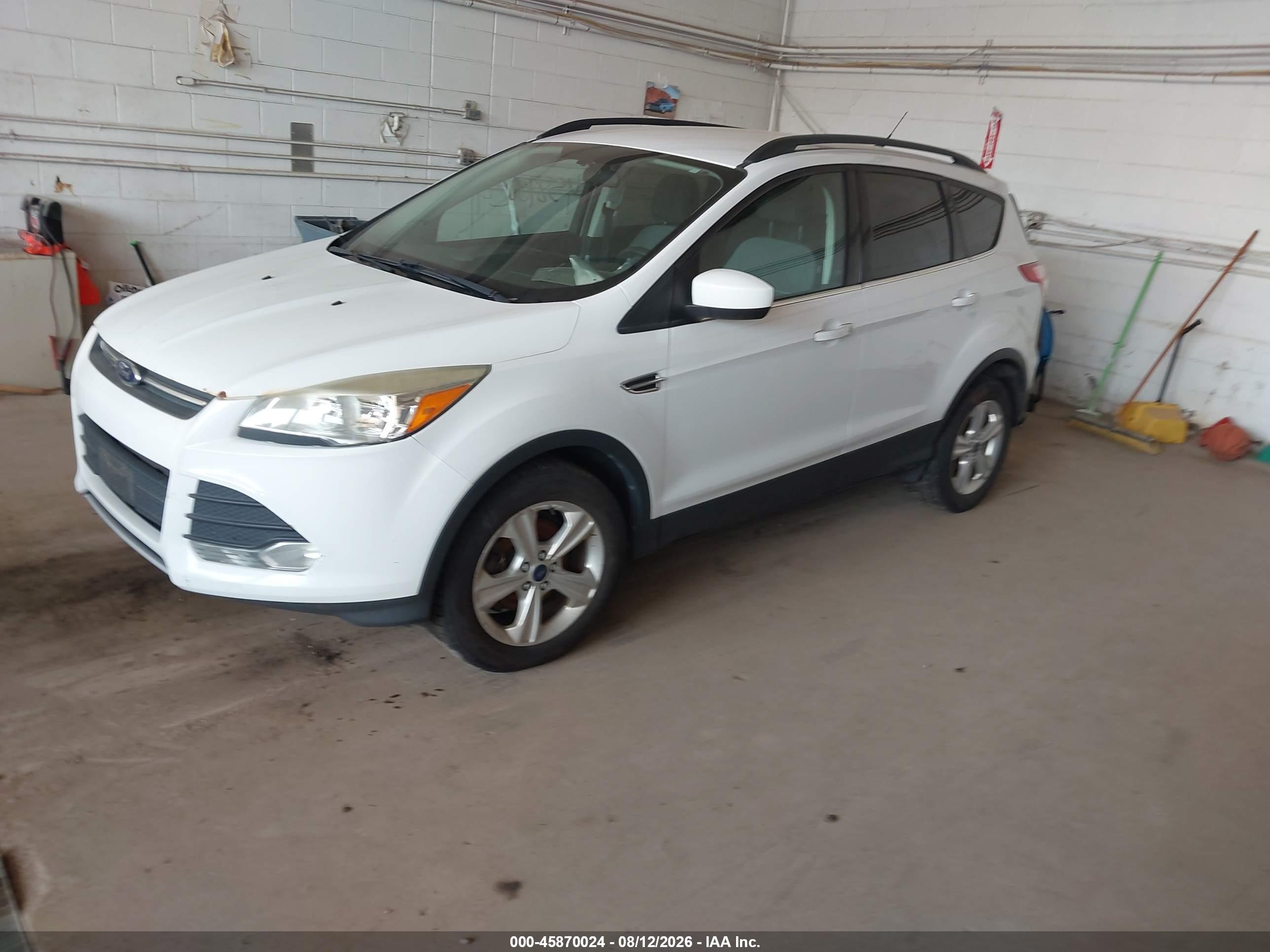 2014 Ford Escape Se White vin: 1FMCU0GX6EUA70697