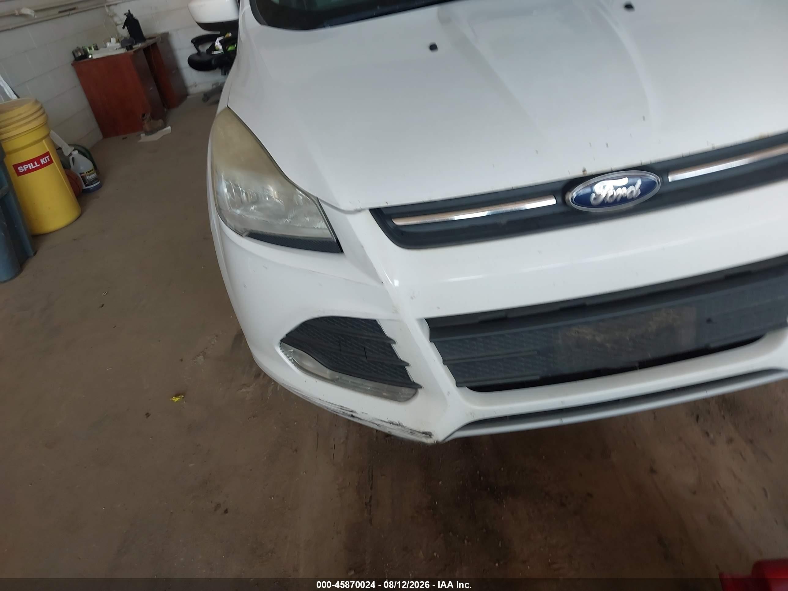 2014 Ford Escape Se White vin: 1FMCU0GX6EUA70697