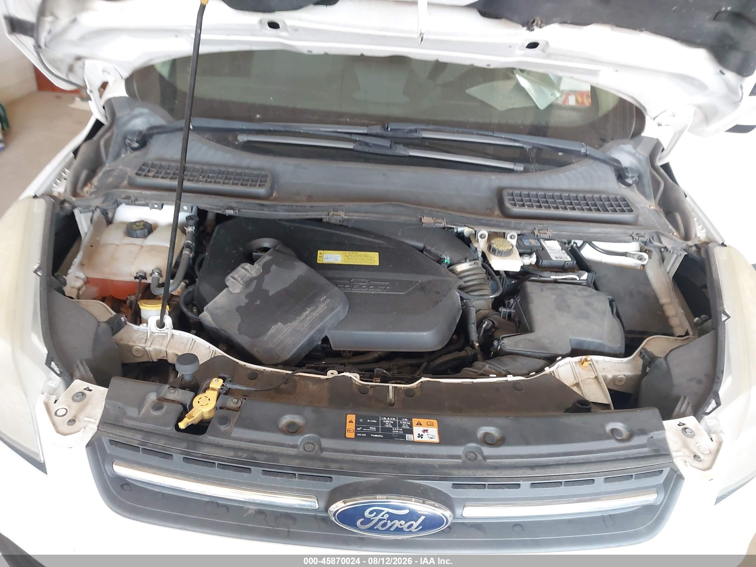 2014 Ford Escape Se White vin: 1FMCU0GX6EUA70697