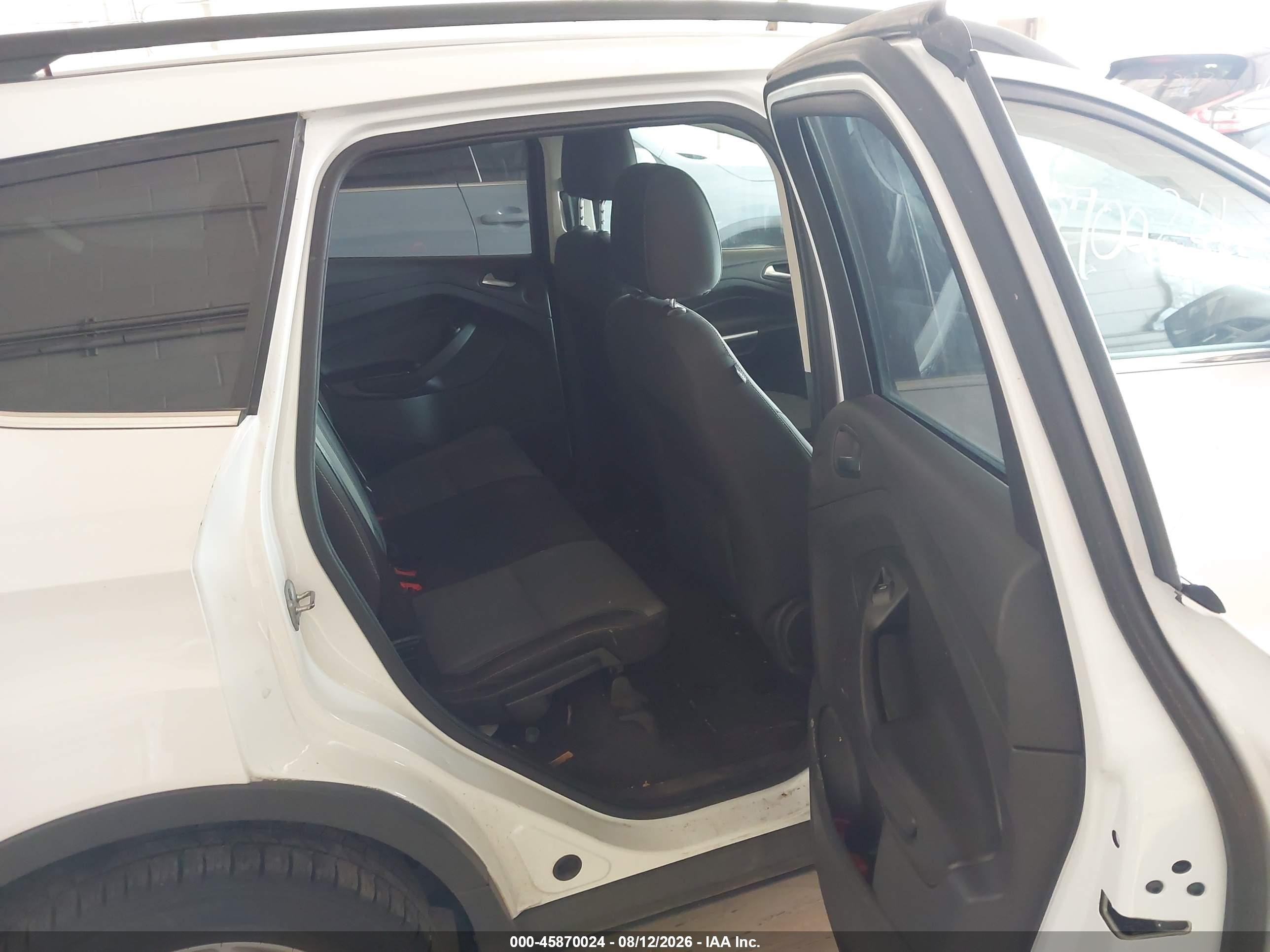 2014 Ford Escape Se White vin: 1FMCU0GX6EUA70697