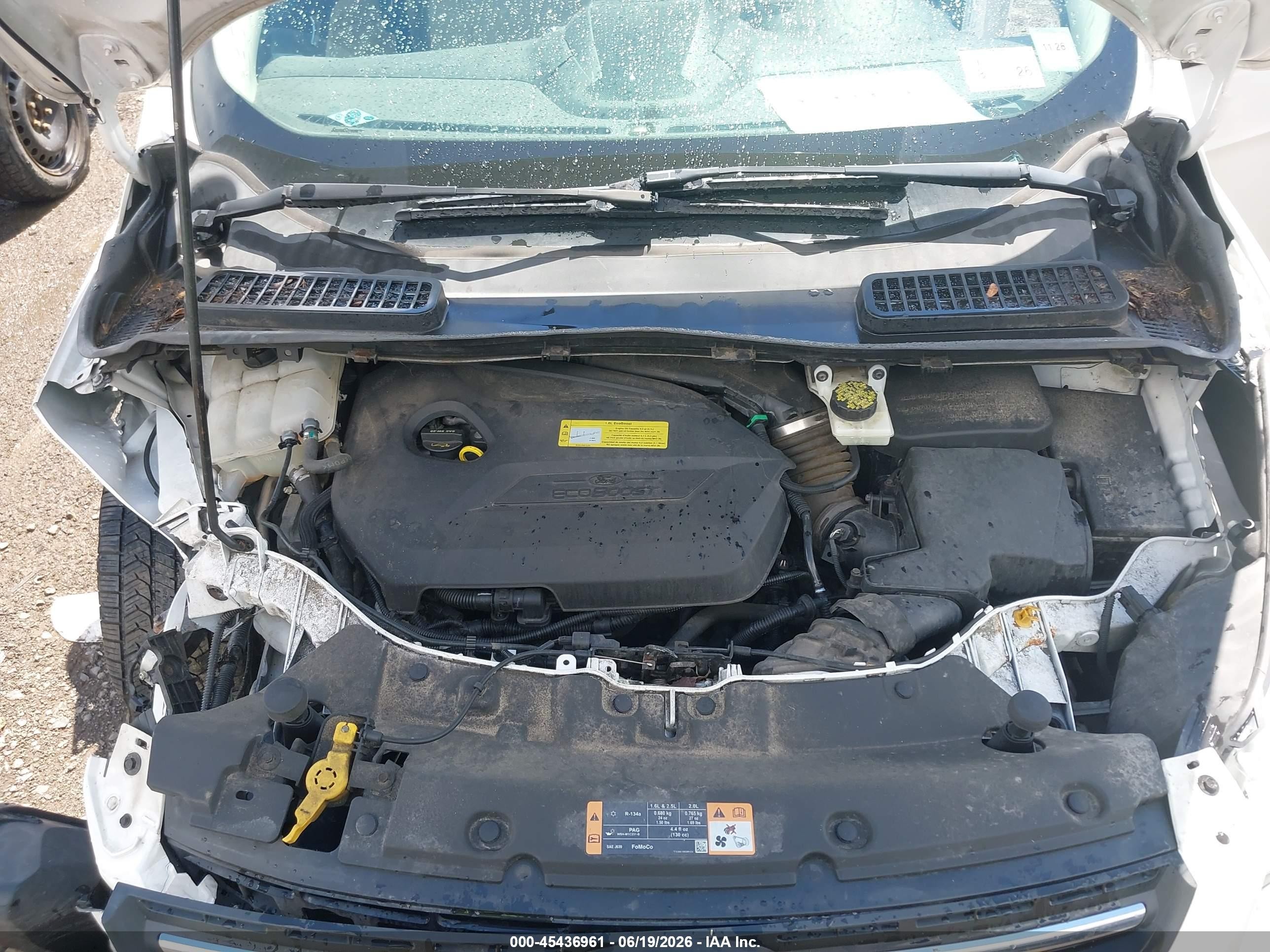 2014 Ford Escape Se White vin: 1FMCU0GX6EUB42417