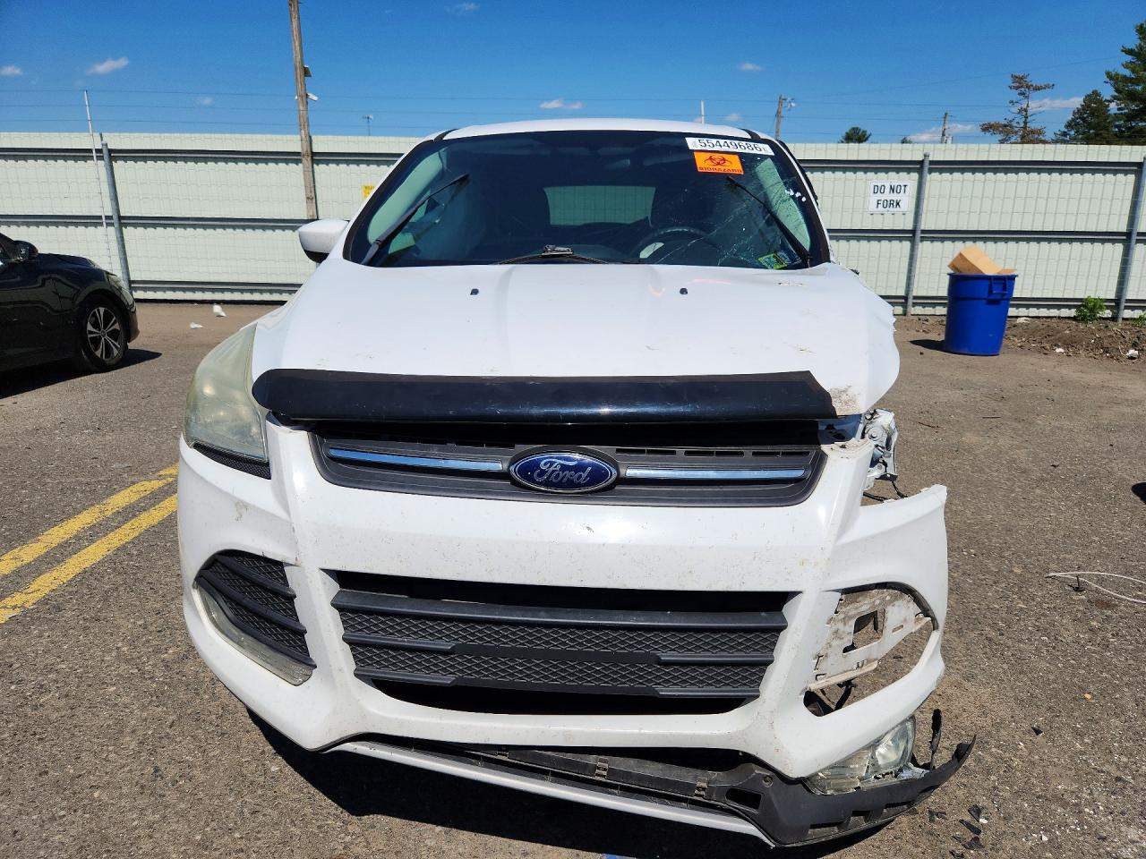 2014 Ford Escape Se White vin: 1FMCU0GX6EUB54714