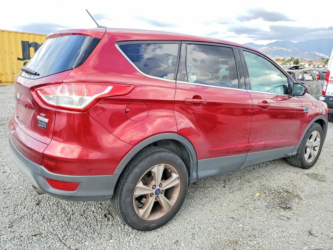 2014 Ford Escape Se Red vin: 1FMCU0GX6EUB69990
