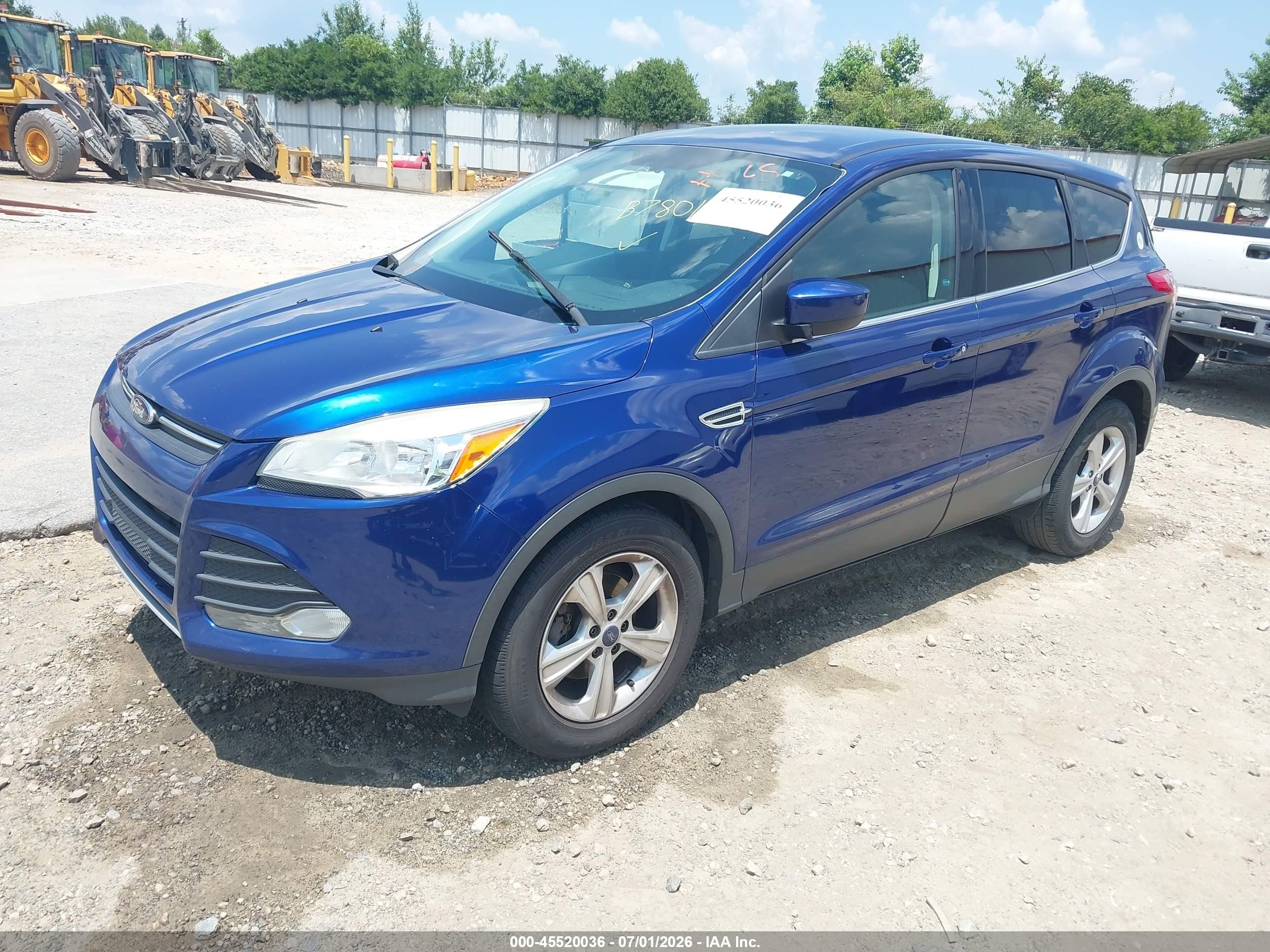 2014 Ford Escape Se Синий vin: 1FMCU0GX6EUB78012