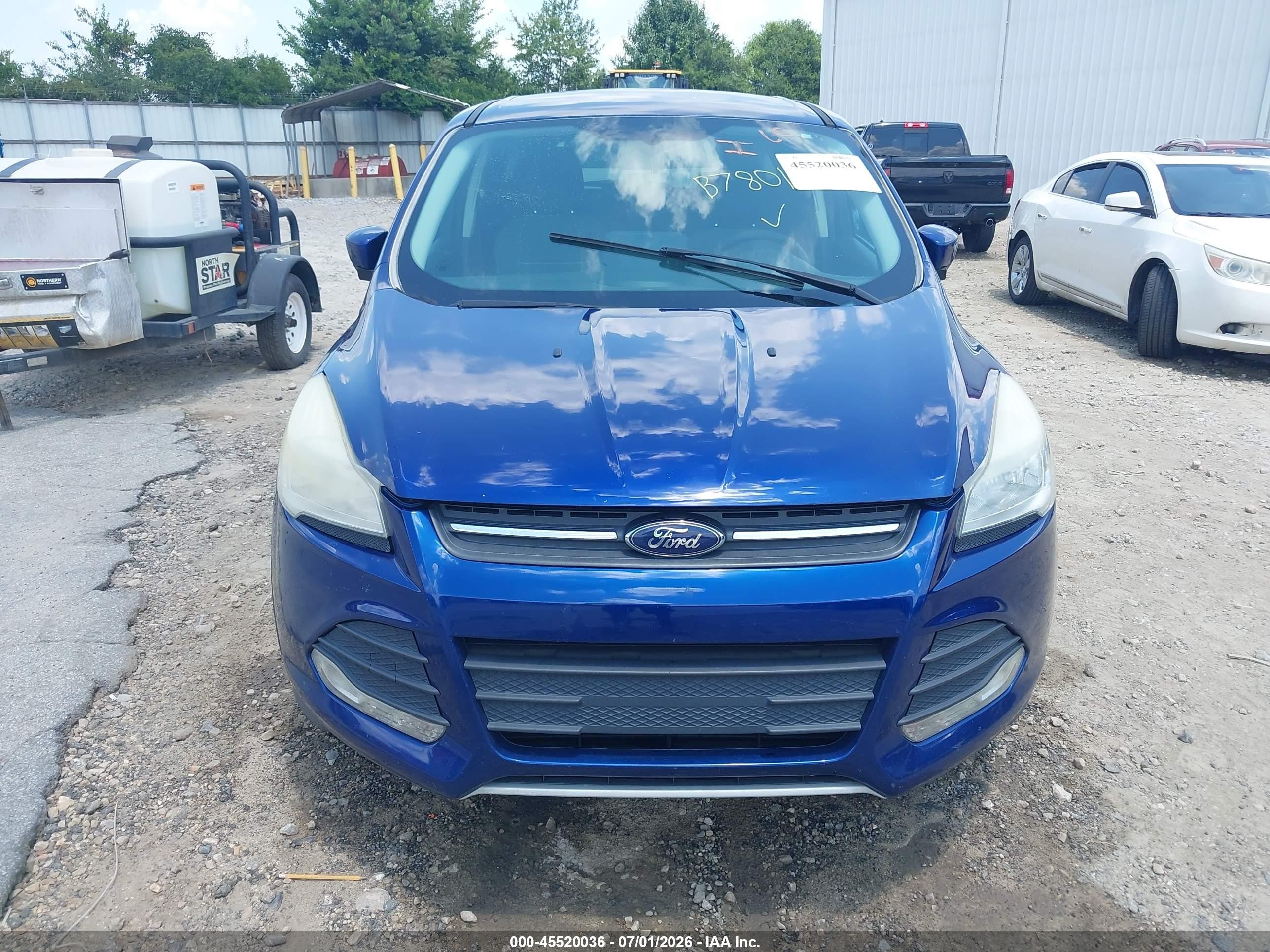 2014 Ford Escape Se Синий vin: 1FMCU0GX6EUB78012