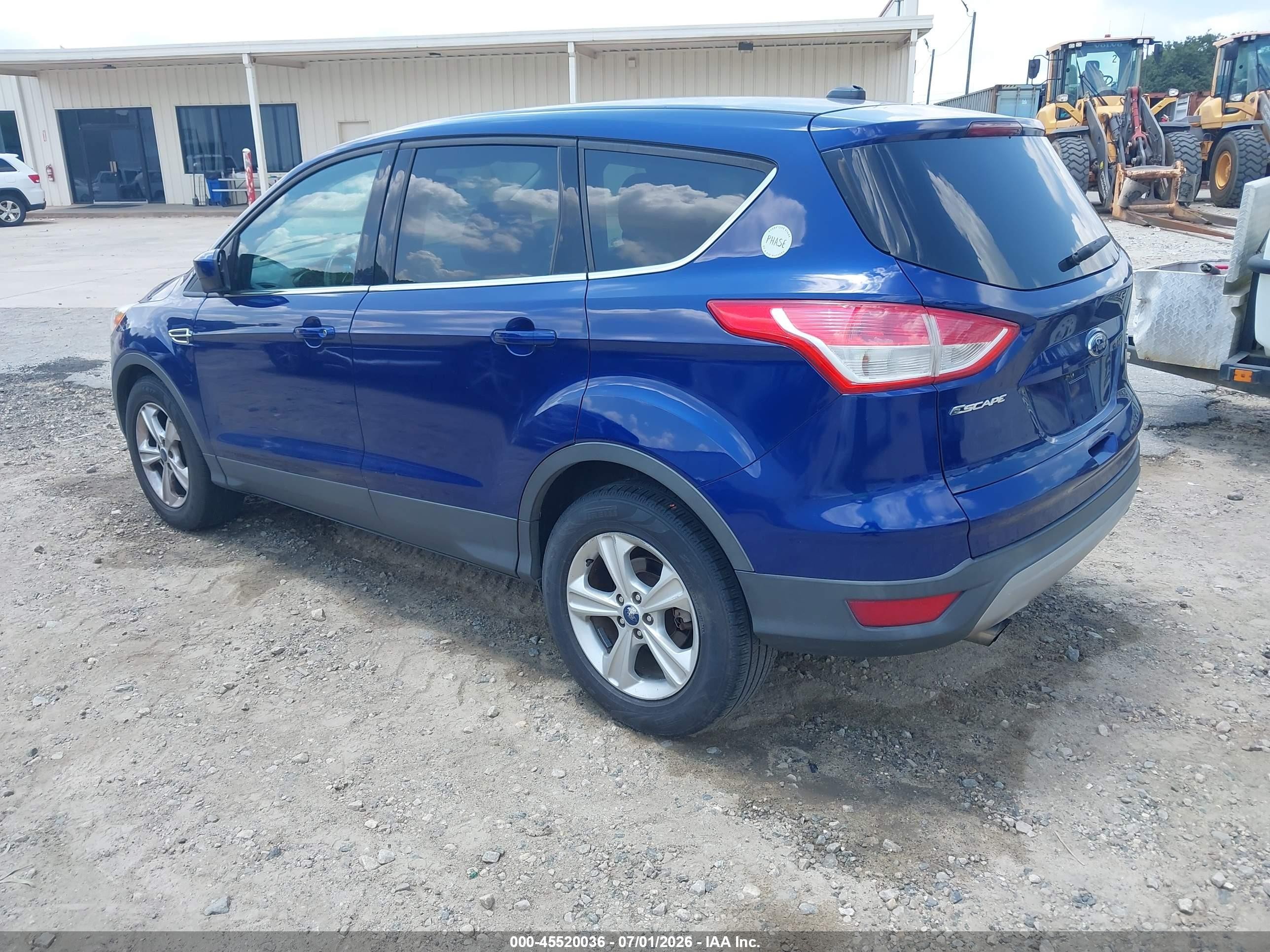 2014 Ford Escape Se Синий vin: 1FMCU0GX6EUB78012