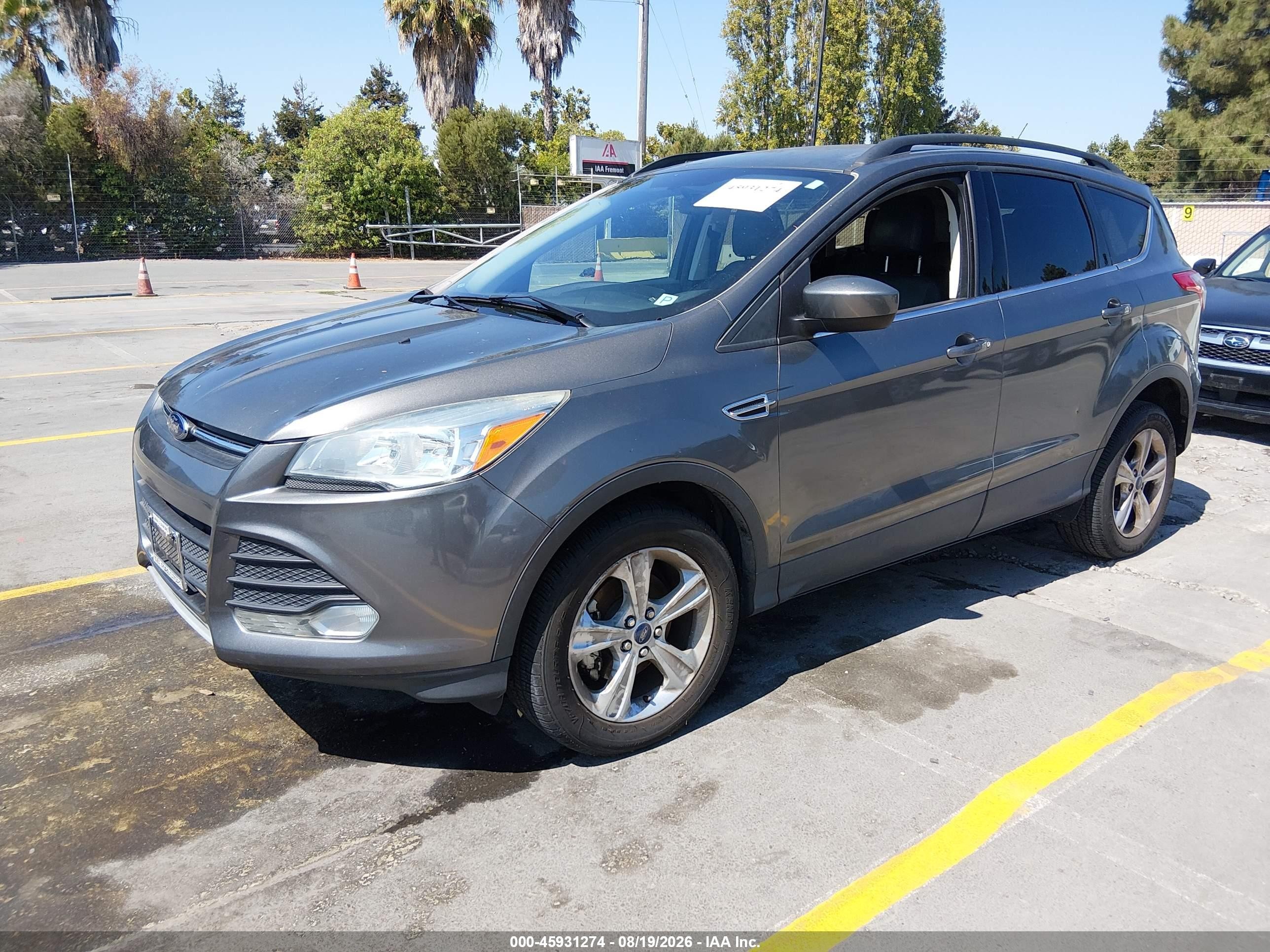 2014 Ford Escape Se Gray vin: 1FMCU0GX6EUB80732