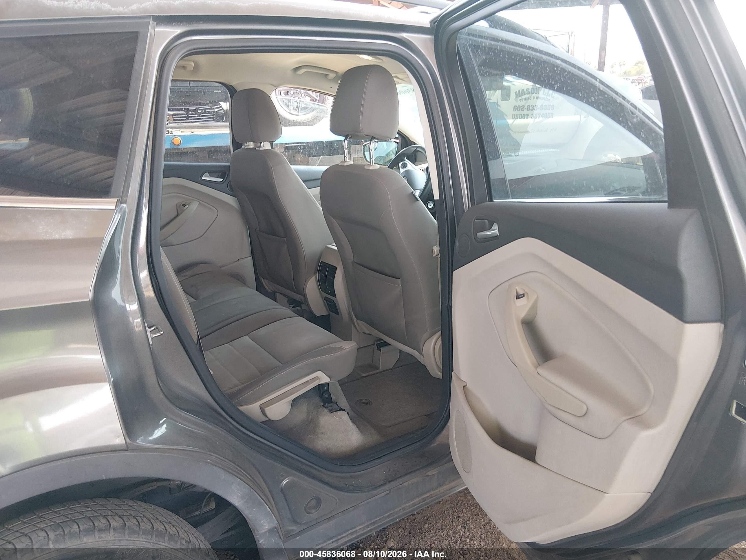 2014 Ford Escape Se Gray vin: 1FMCU0GX6EUB86272