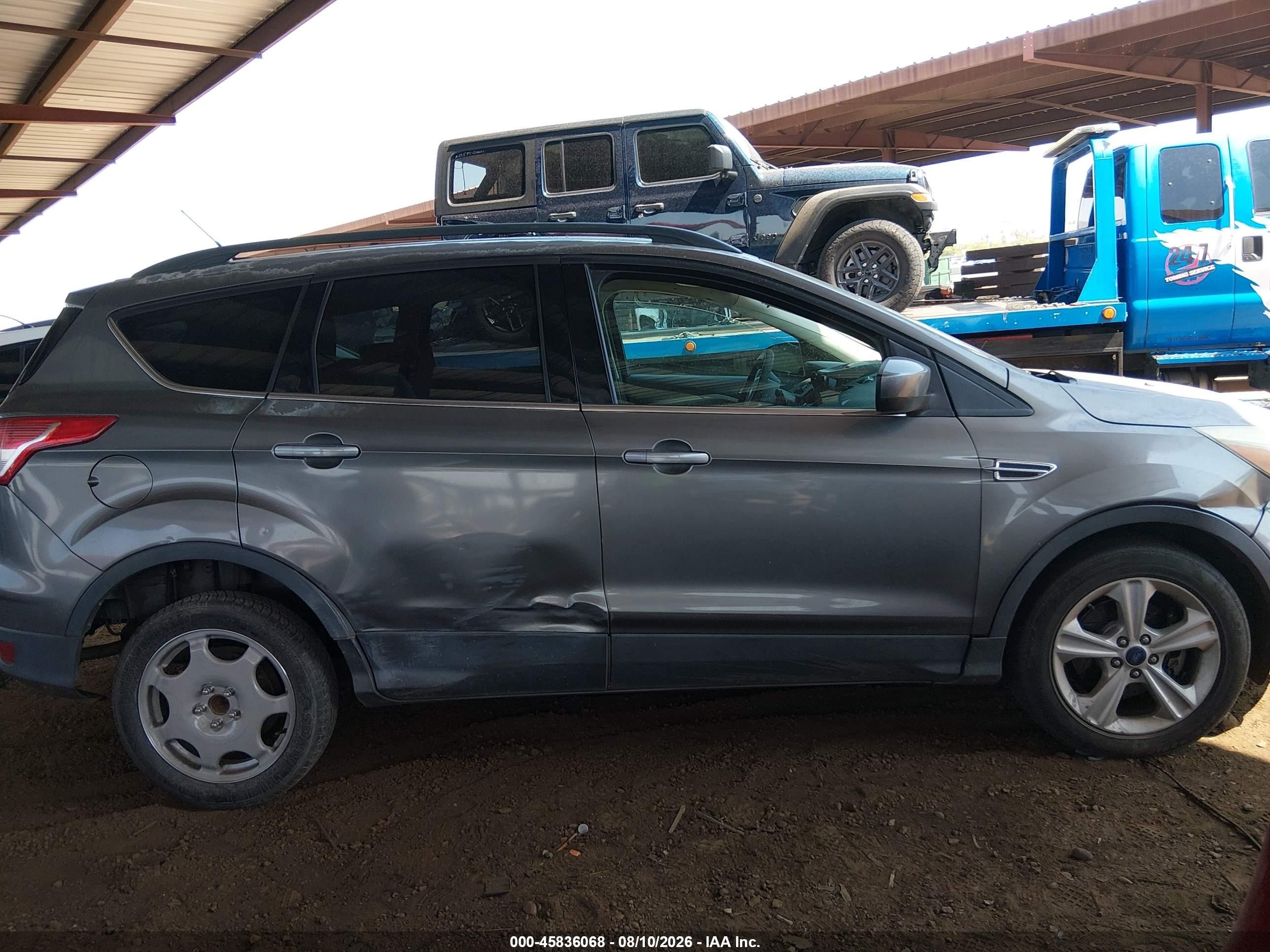 2014 Ford Escape Se Gray vin: 1FMCU0GX6EUB86272