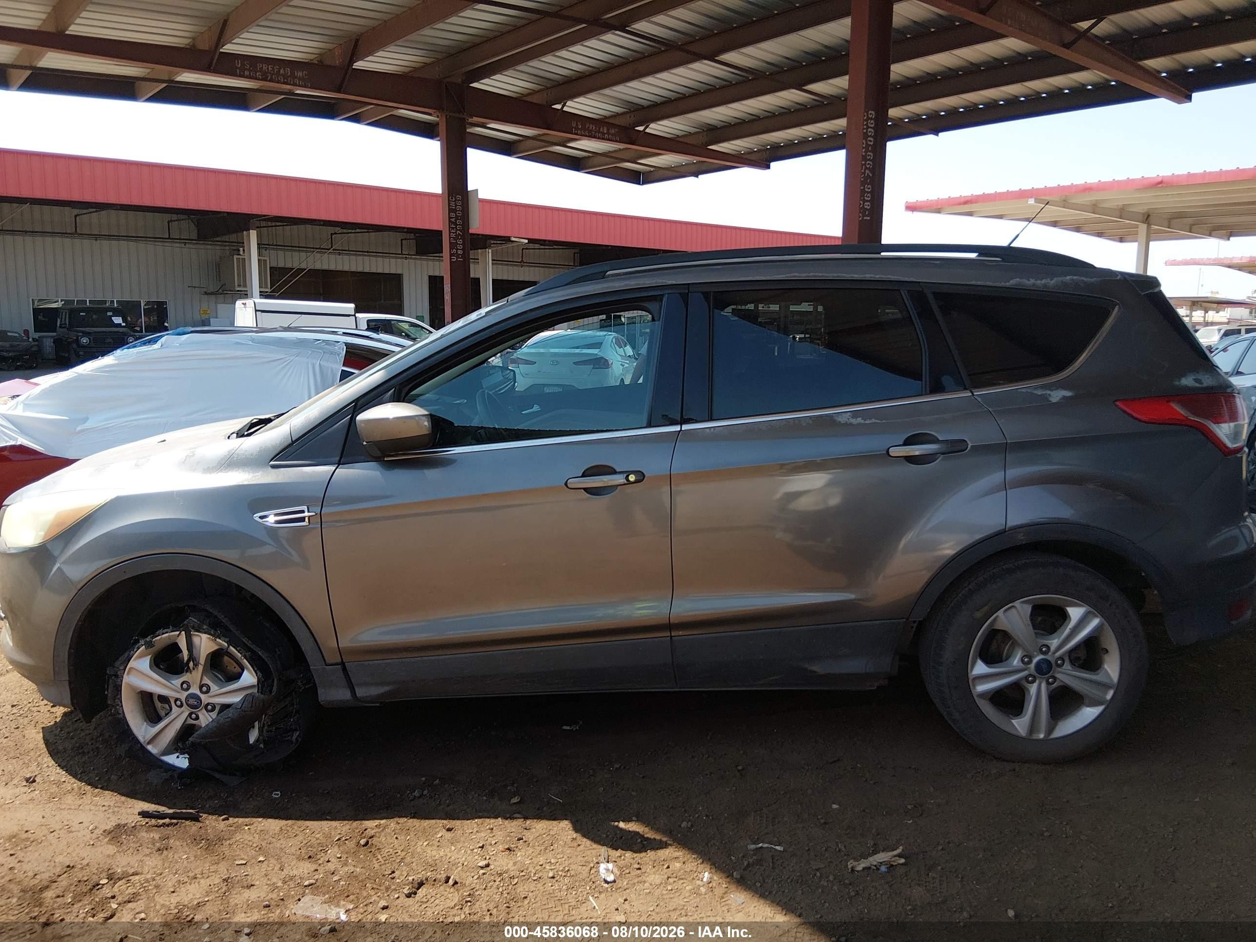 2014 Ford Escape Se Gray vin: 1FMCU0GX6EUB86272