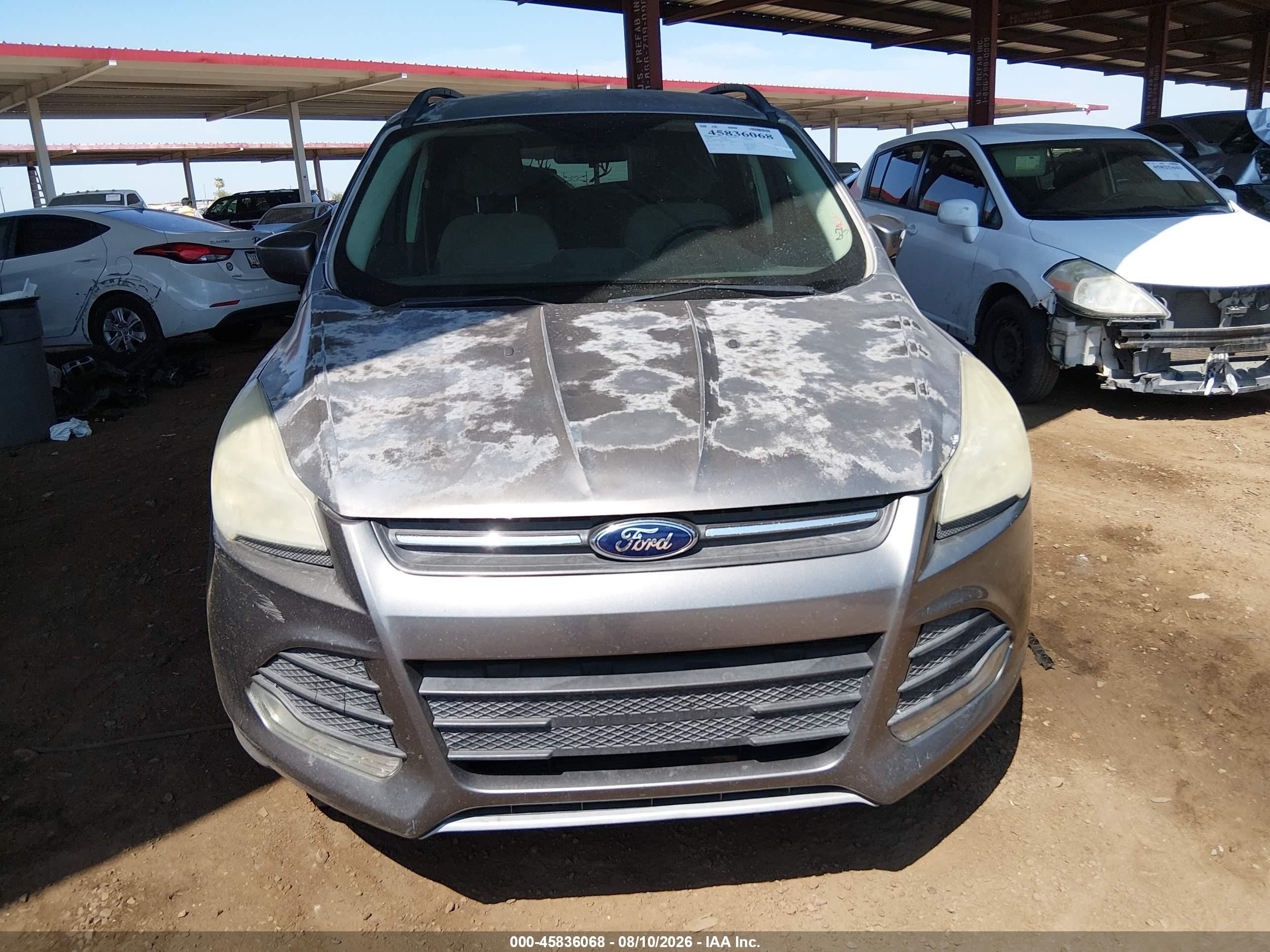 2014 Ford Escape Se Gray vin: 1FMCU0GX6EUB86272
