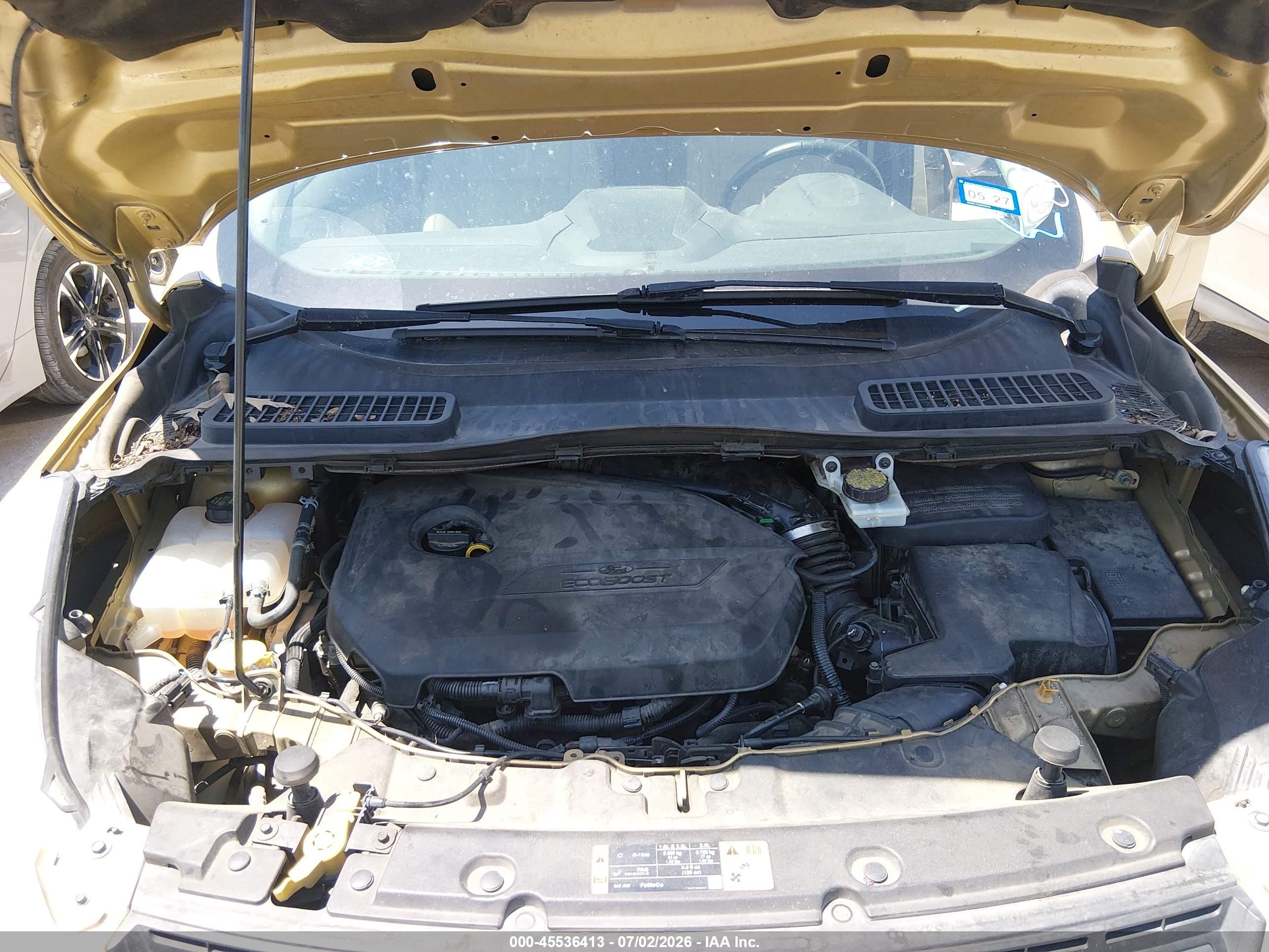 2014 Ford Escape Se Золотой vin: 1FMCU0GX6EUB97482