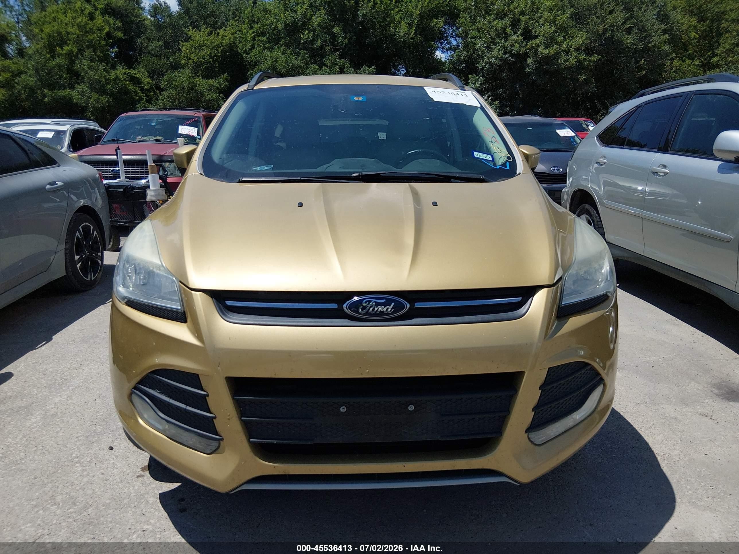 2014 Ford Escape Se Золотой vin: 1FMCU0GX6EUB97482