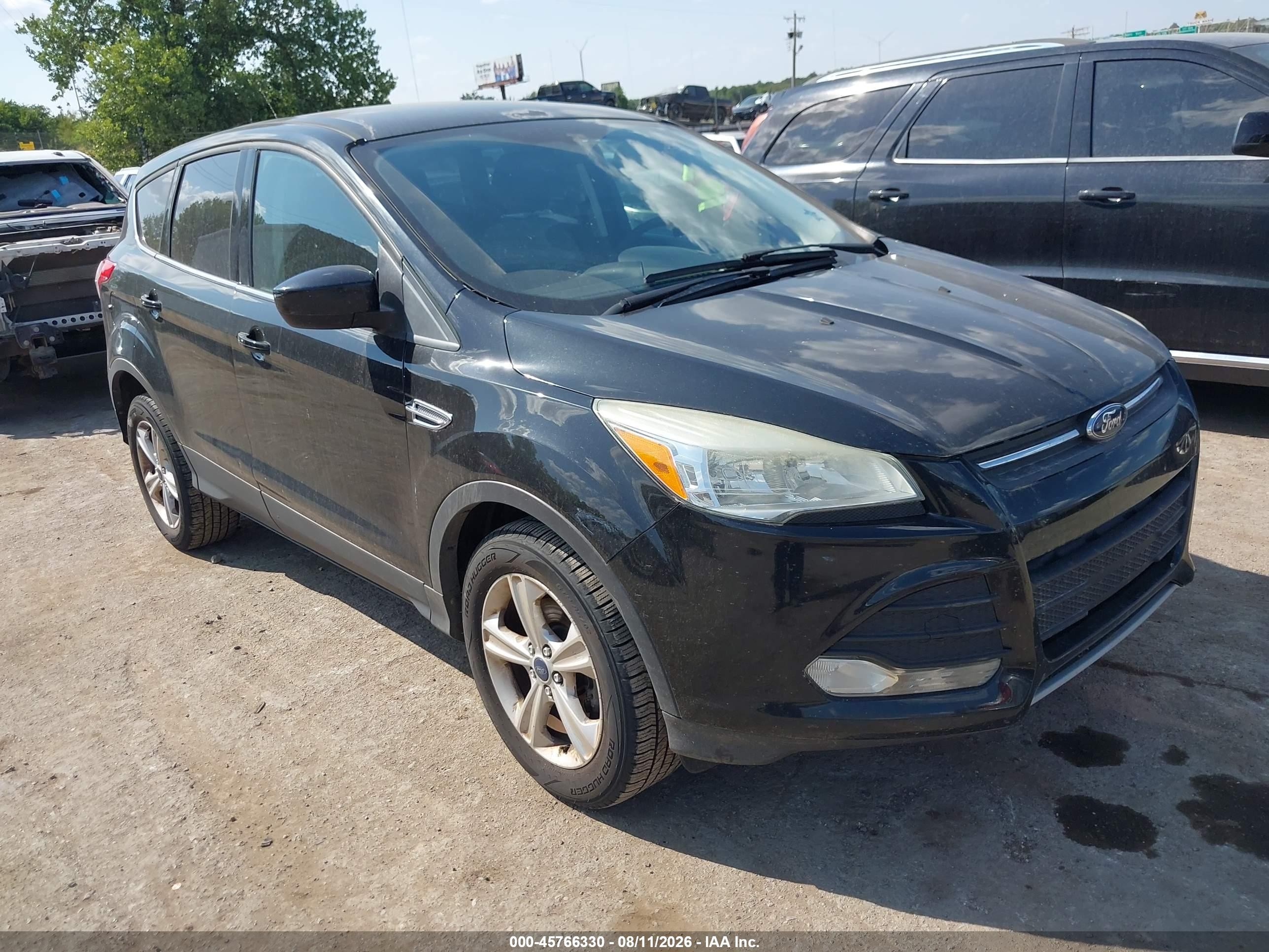 2014 Ford Escape Se Black vin: 1FMCU0GX6EUC83293