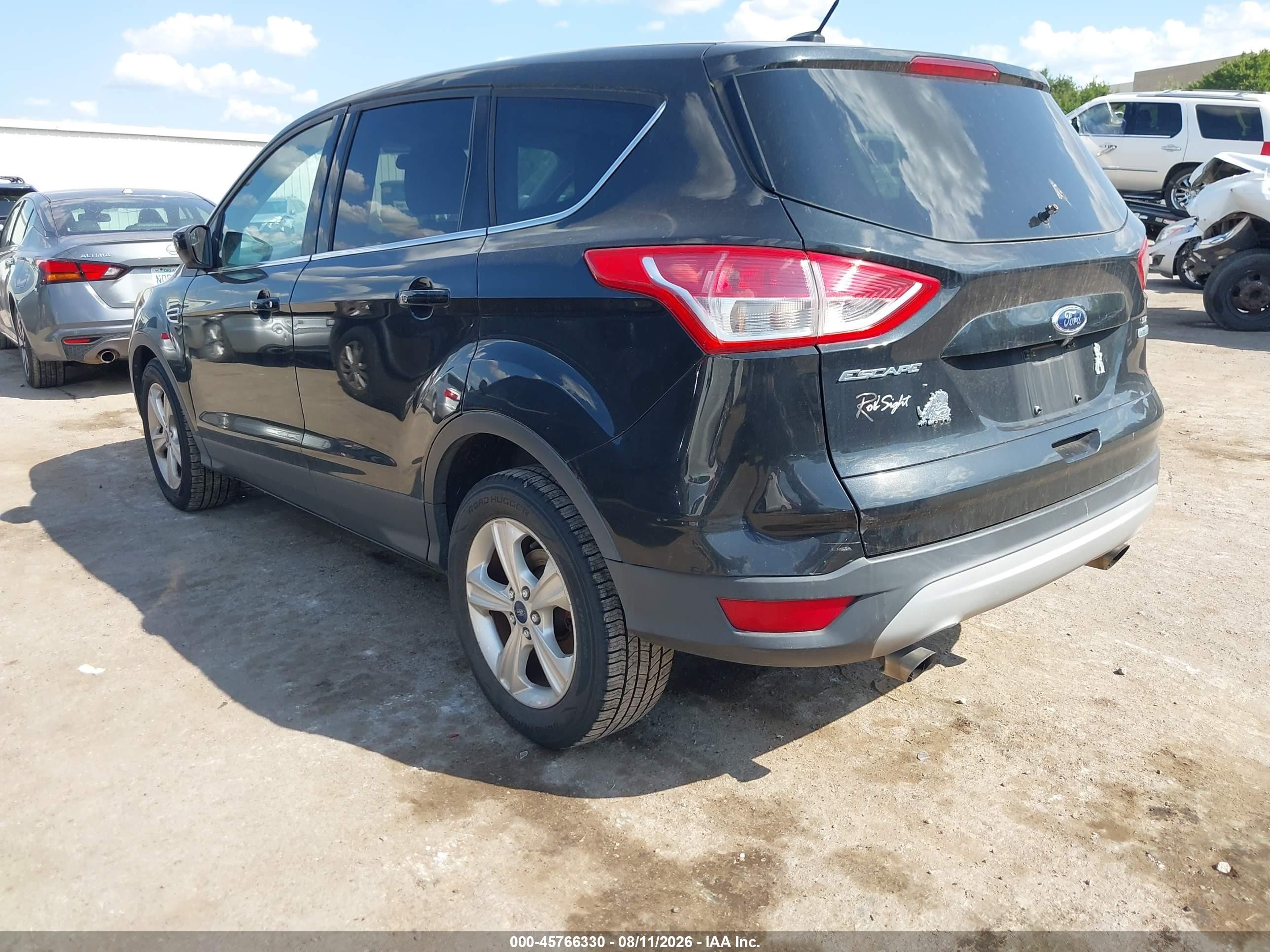 2014 Ford Escape Se Black vin: 1FMCU0GX6EUC83293