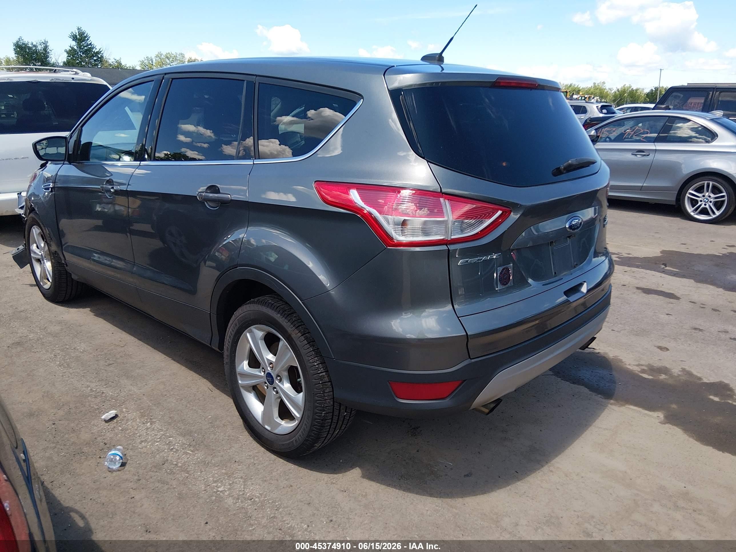 2014 Ford Escape Se Gray vin: 1FMCU0GX6EUD07687