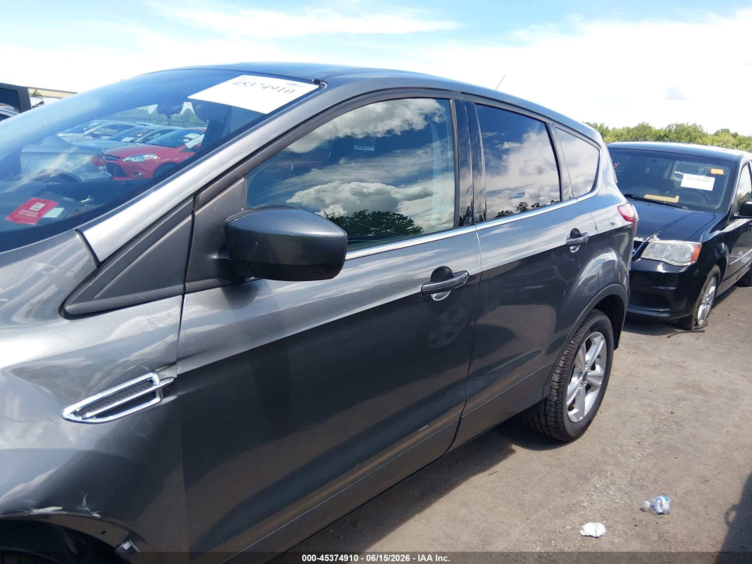 2014 Ford Escape Se Gray vin: 1FMCU0GX6EUD07687