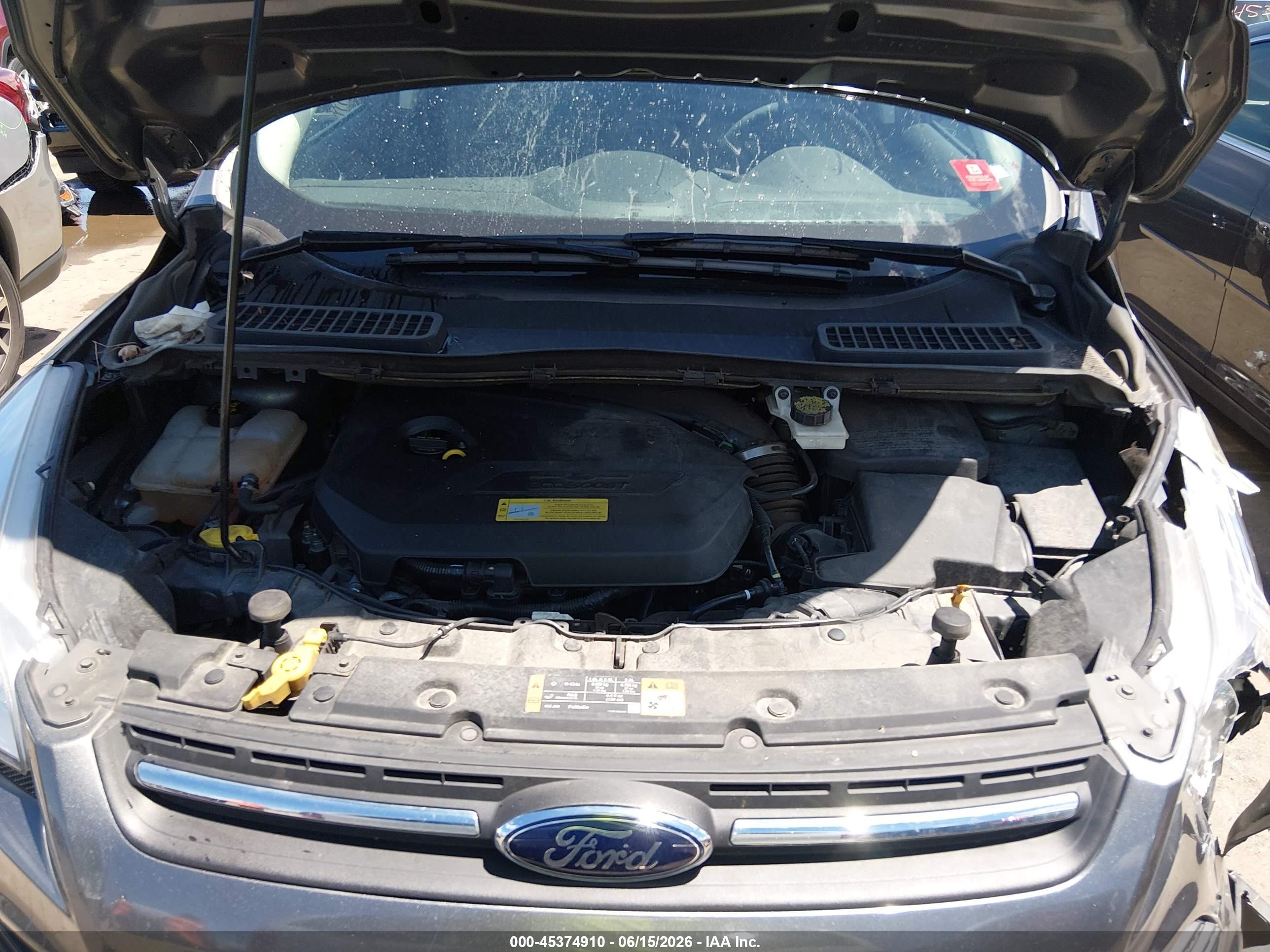2014 Ford Escape Se Gray vin: 1FMCU0GX6EUD07687