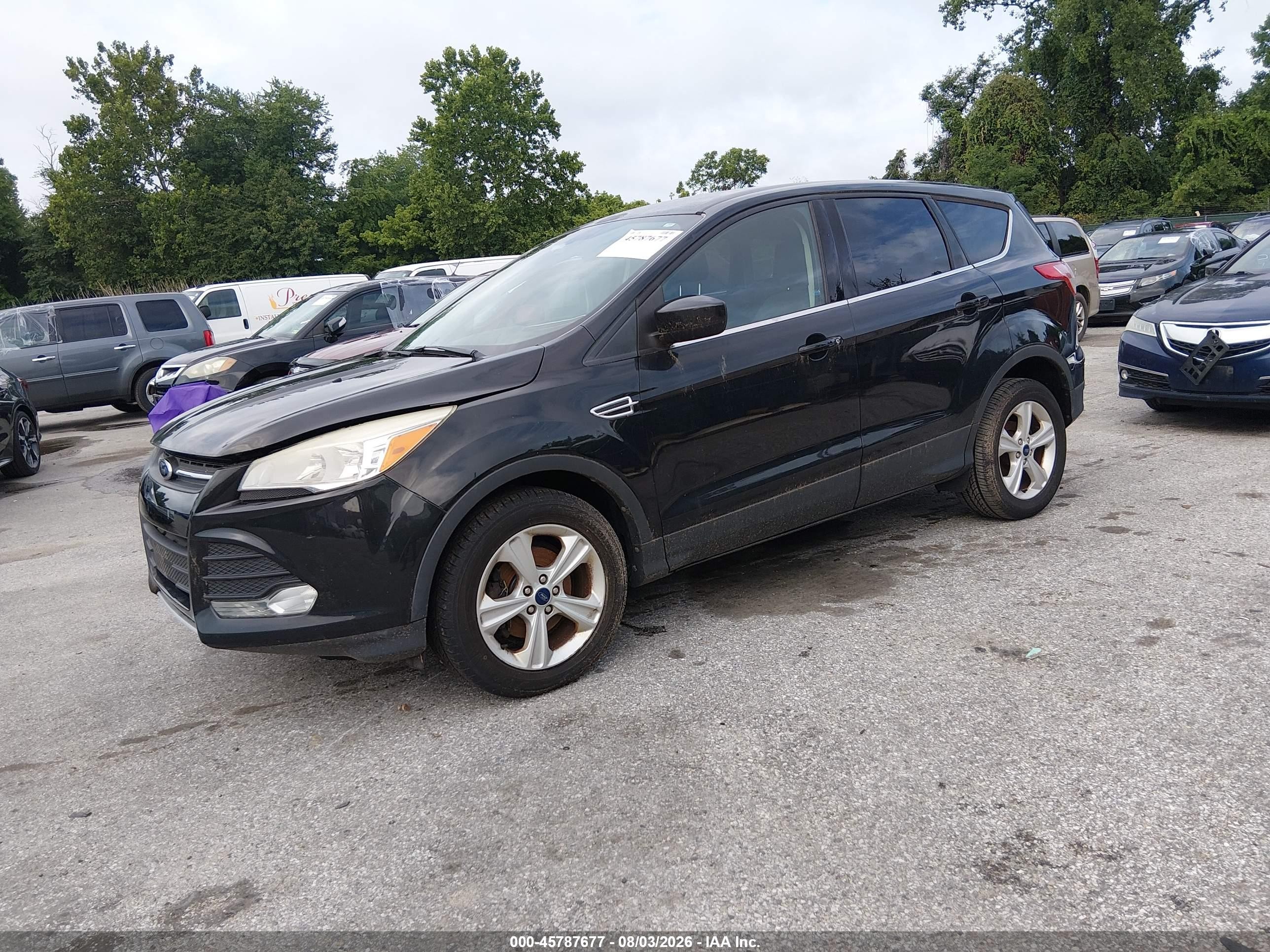 2014 Ford Escape Se Black vin: 1FMCU0GX6EUD35991