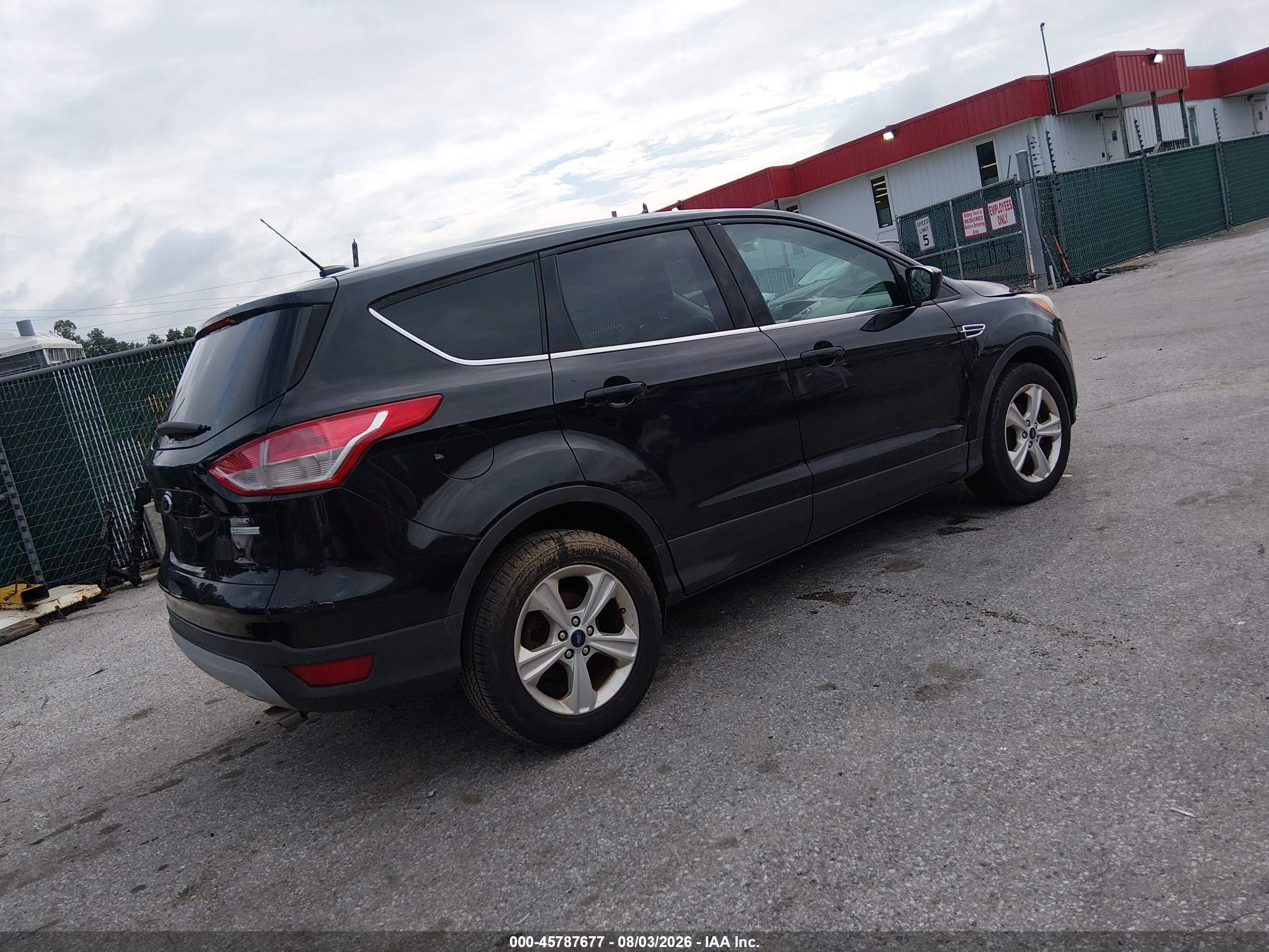 2014 Ford Escape Se Black vin: 1FMCU0GX6EUD35991