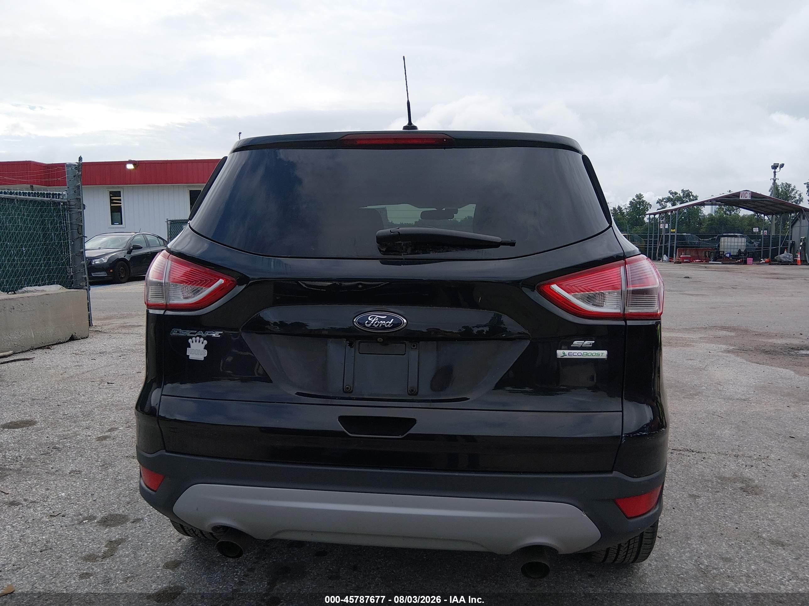 2014 Ford Escape Se Black vin: 1FMCU0GX6EUD35991