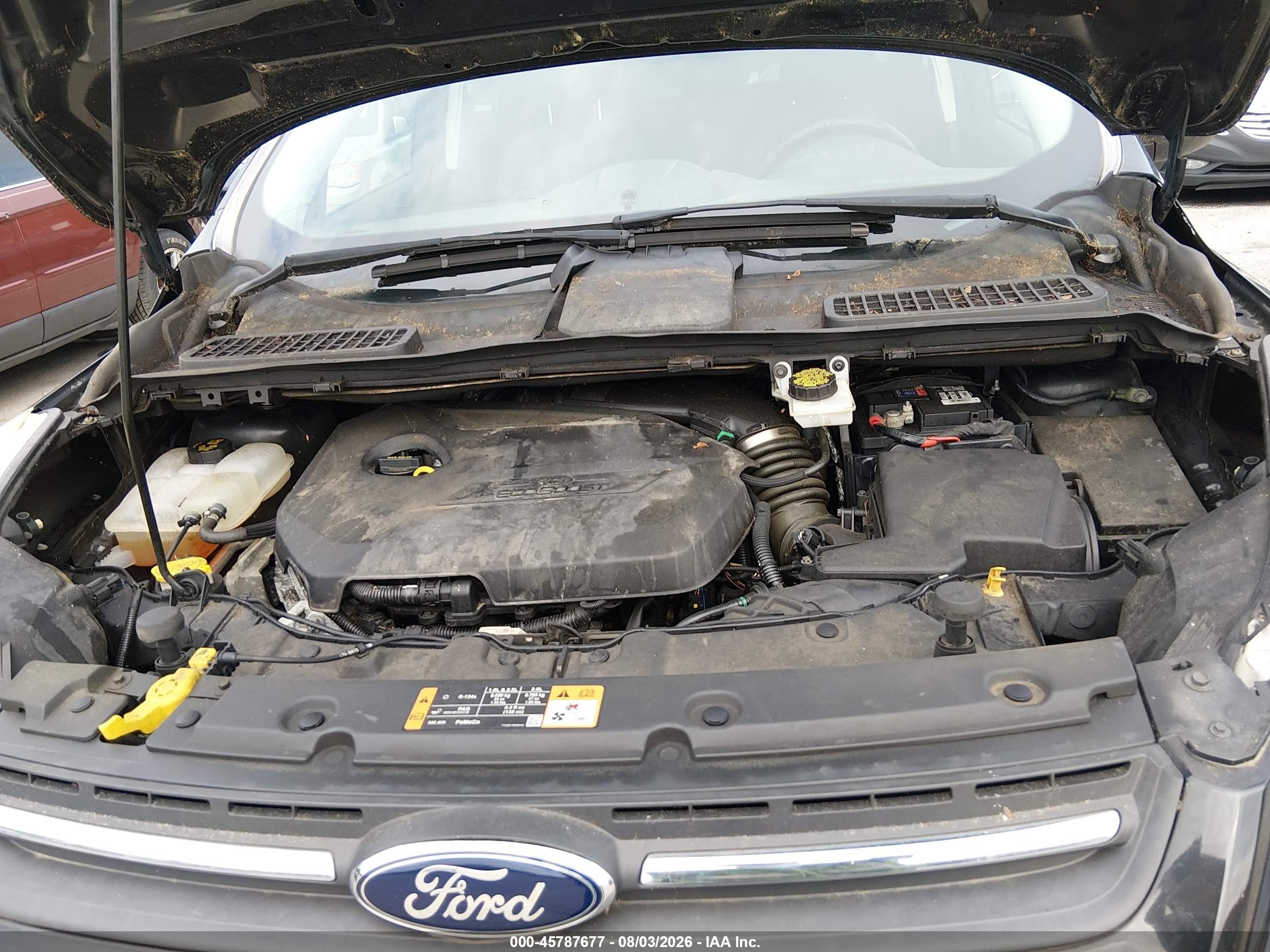 2014 Ford Escape Se Black vin: 1FMCU0GX6EUD35991