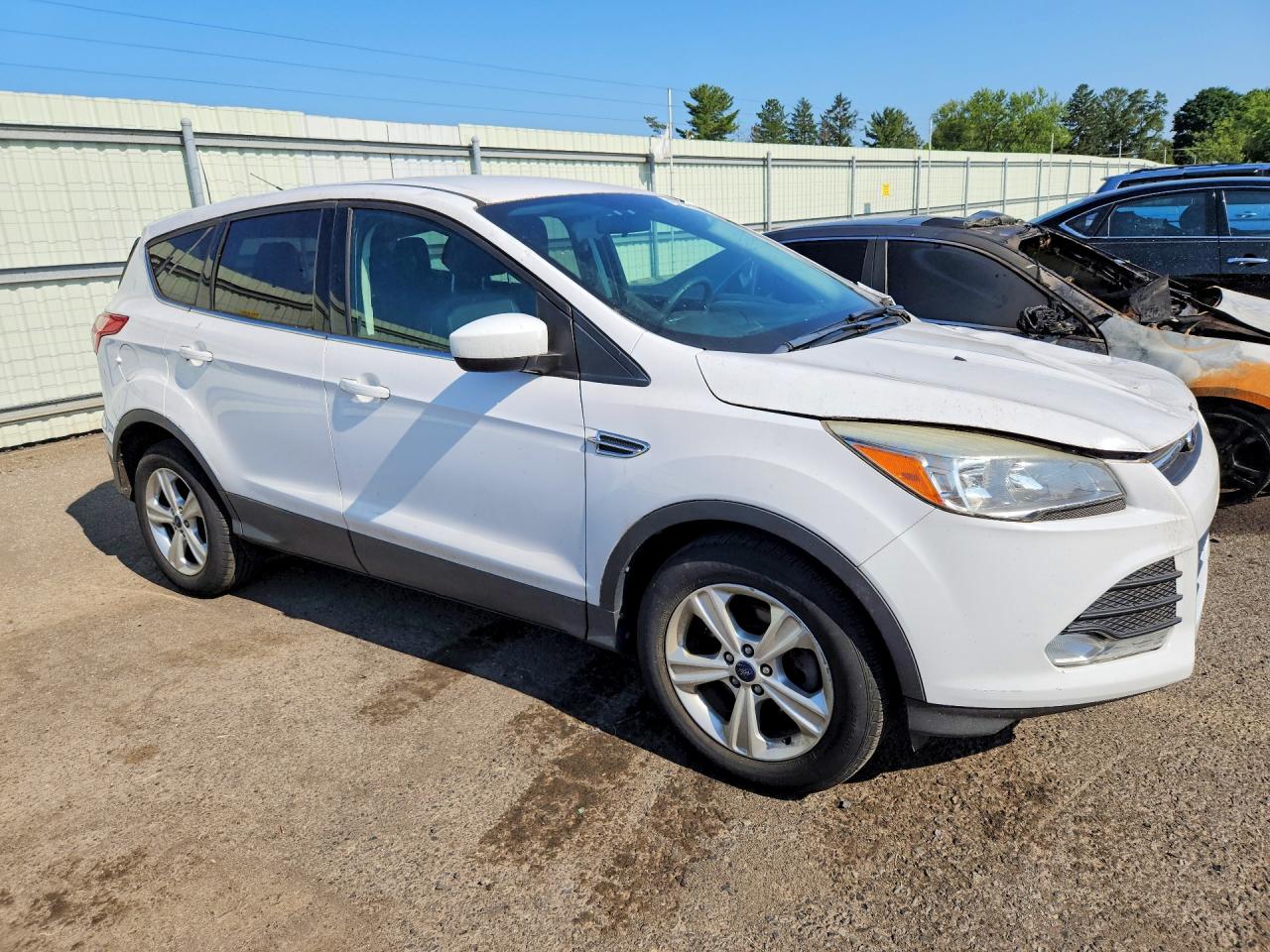 2014 Ford Escape Se Белый vin: 1FMCU0GX6EUD56422