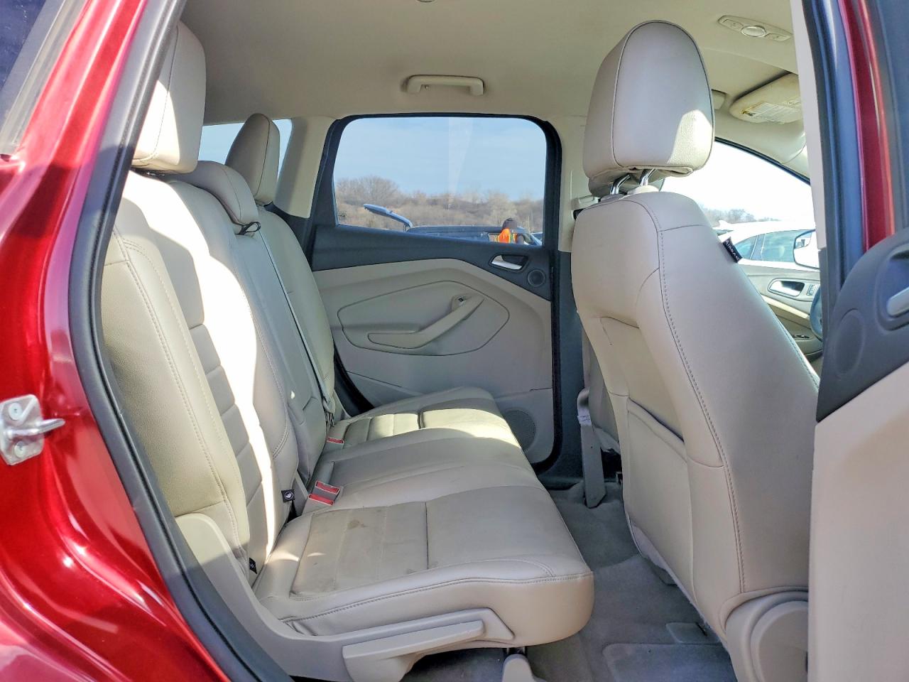 2014 Ford Escape Red vin: 1FMCU0GX6EUD76847