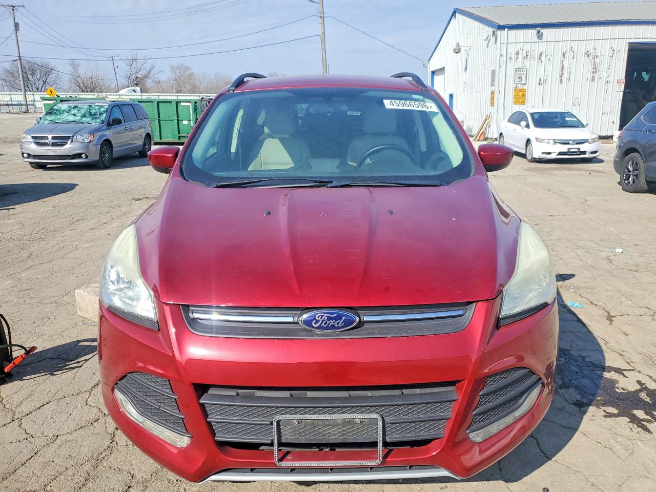 2014 Ford Escape Red vin: 1FMCU0GX6EUD76847