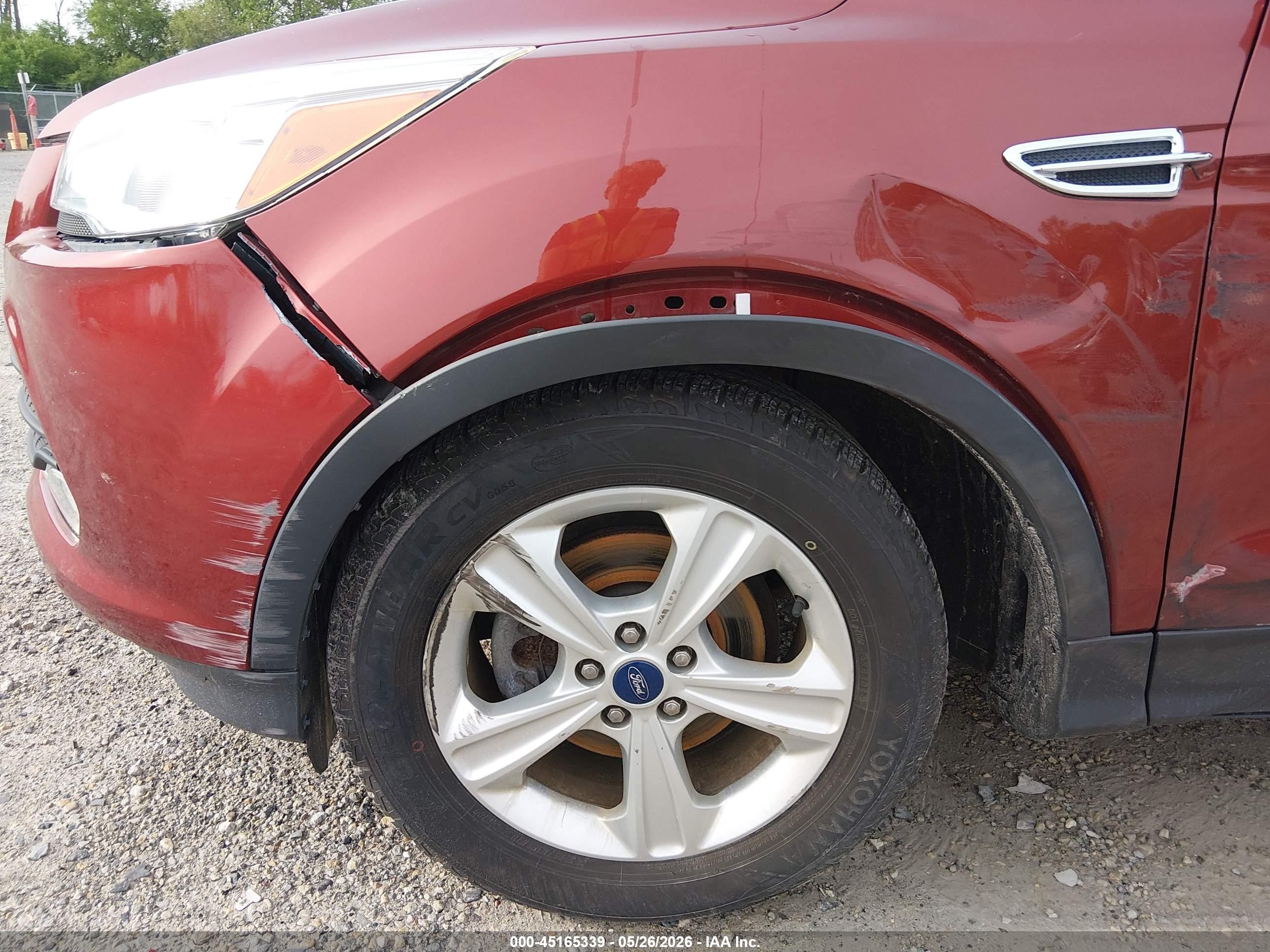 2014 Ford Escape Se Red vin: 1FMCU0GX6EUD79392