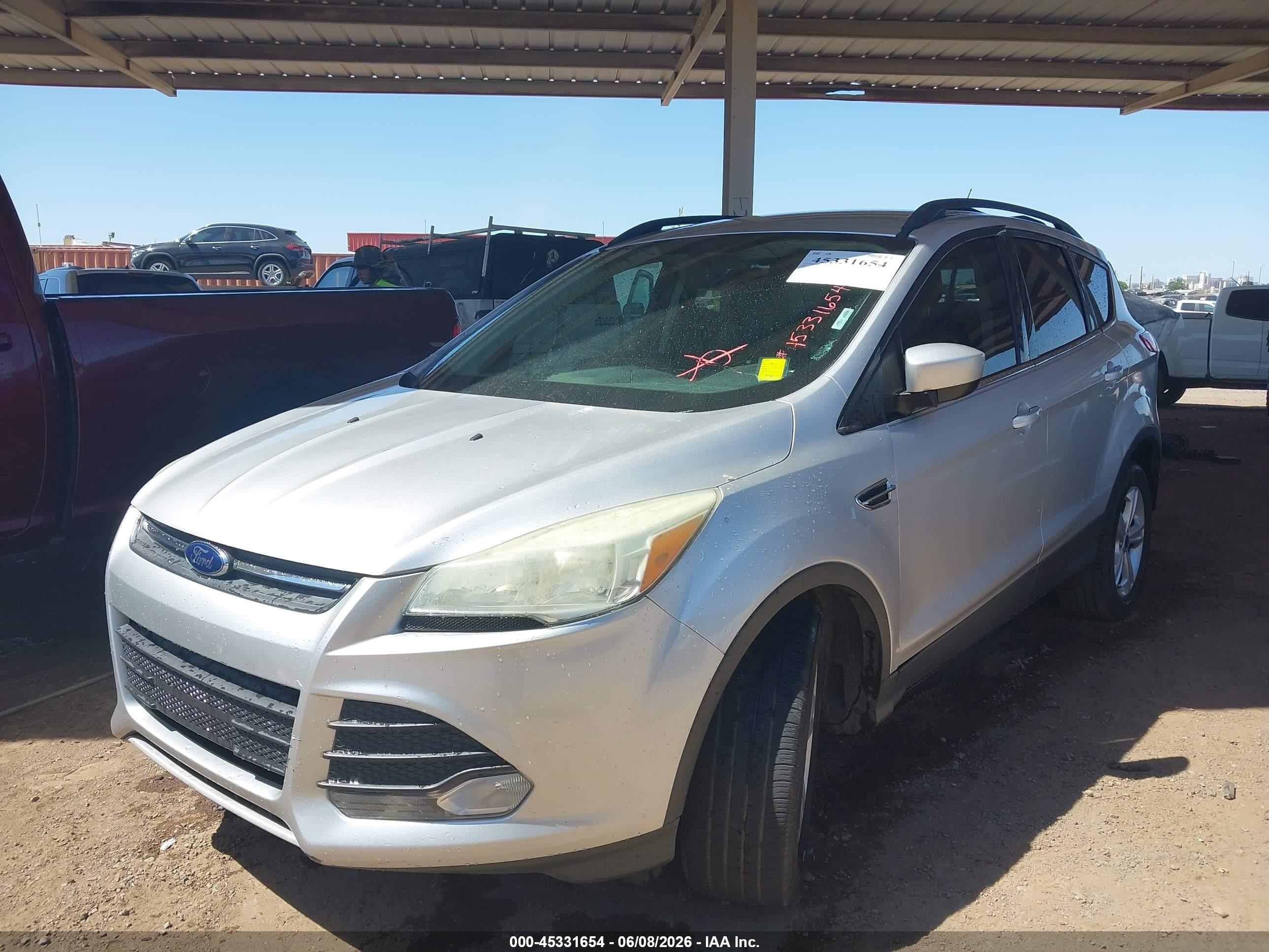 2014 Ford Escape Se Gray vin: 1FMCU0GX6EUD88190