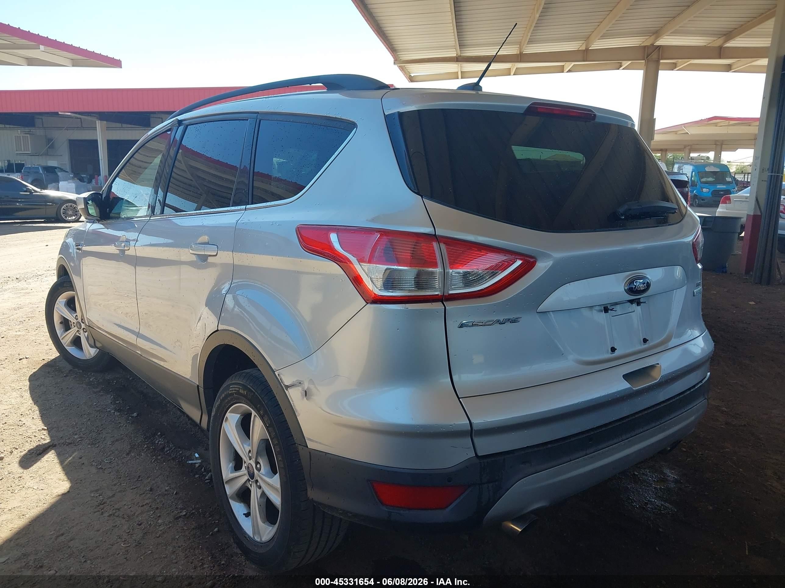 2014 Ford Escape Se Gray vin: 1FMCU0GX6EUD88190