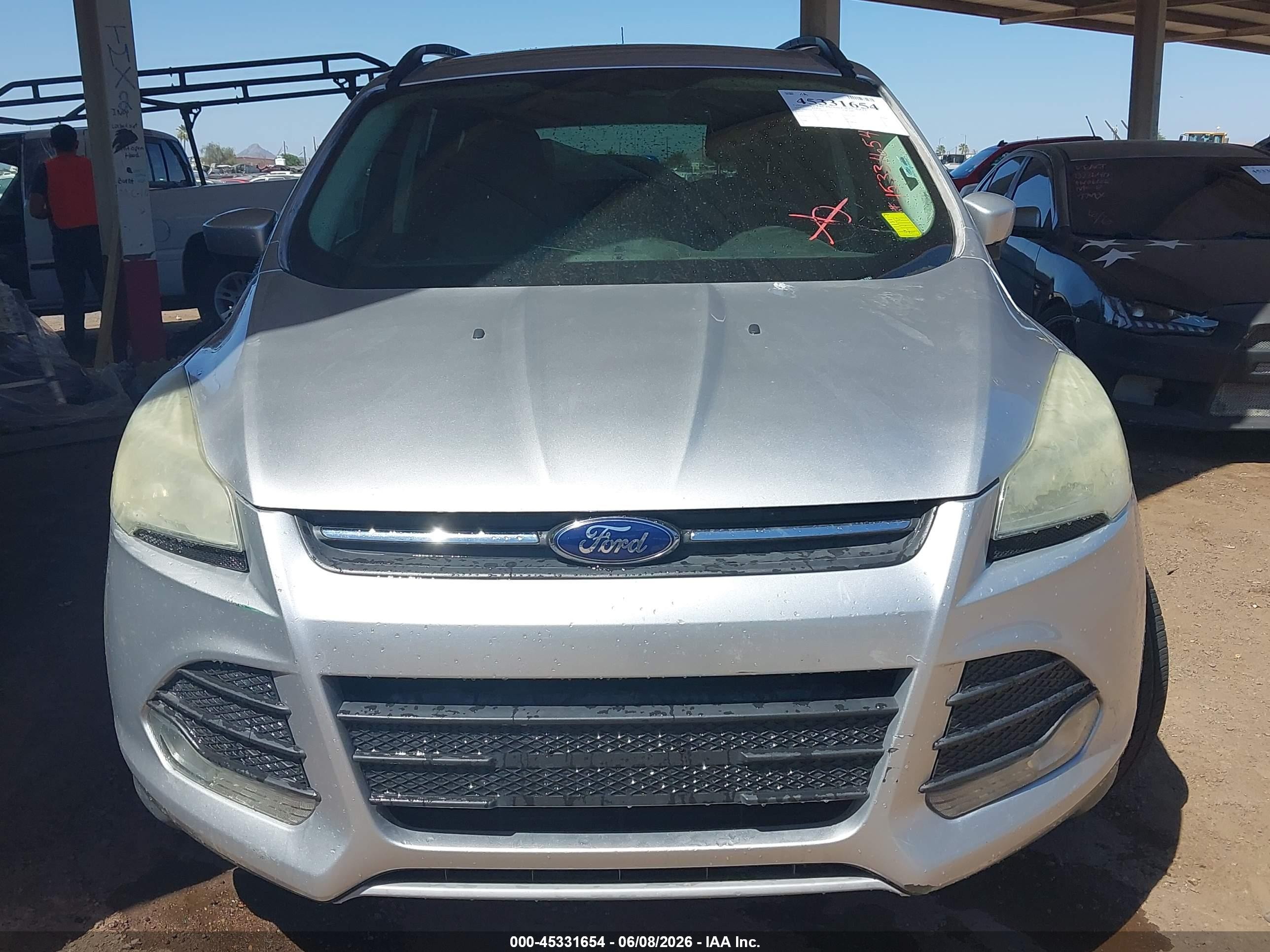 2014 Ford Escape Se Gray vin: 1FMCU0GX6EUD88190