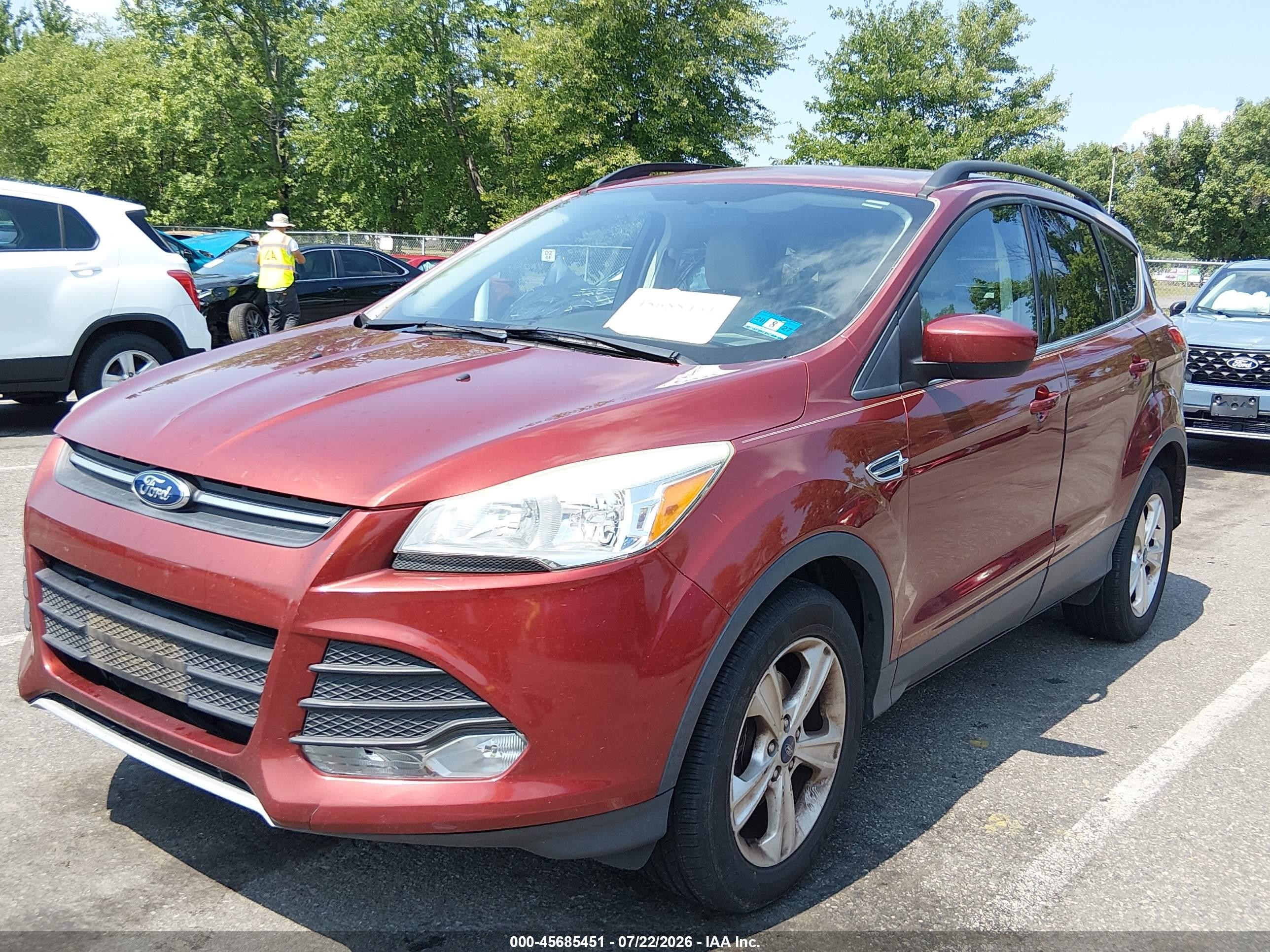 2014 Ford Escape Se Красный vin: 1FMCU0GX6EUE32799