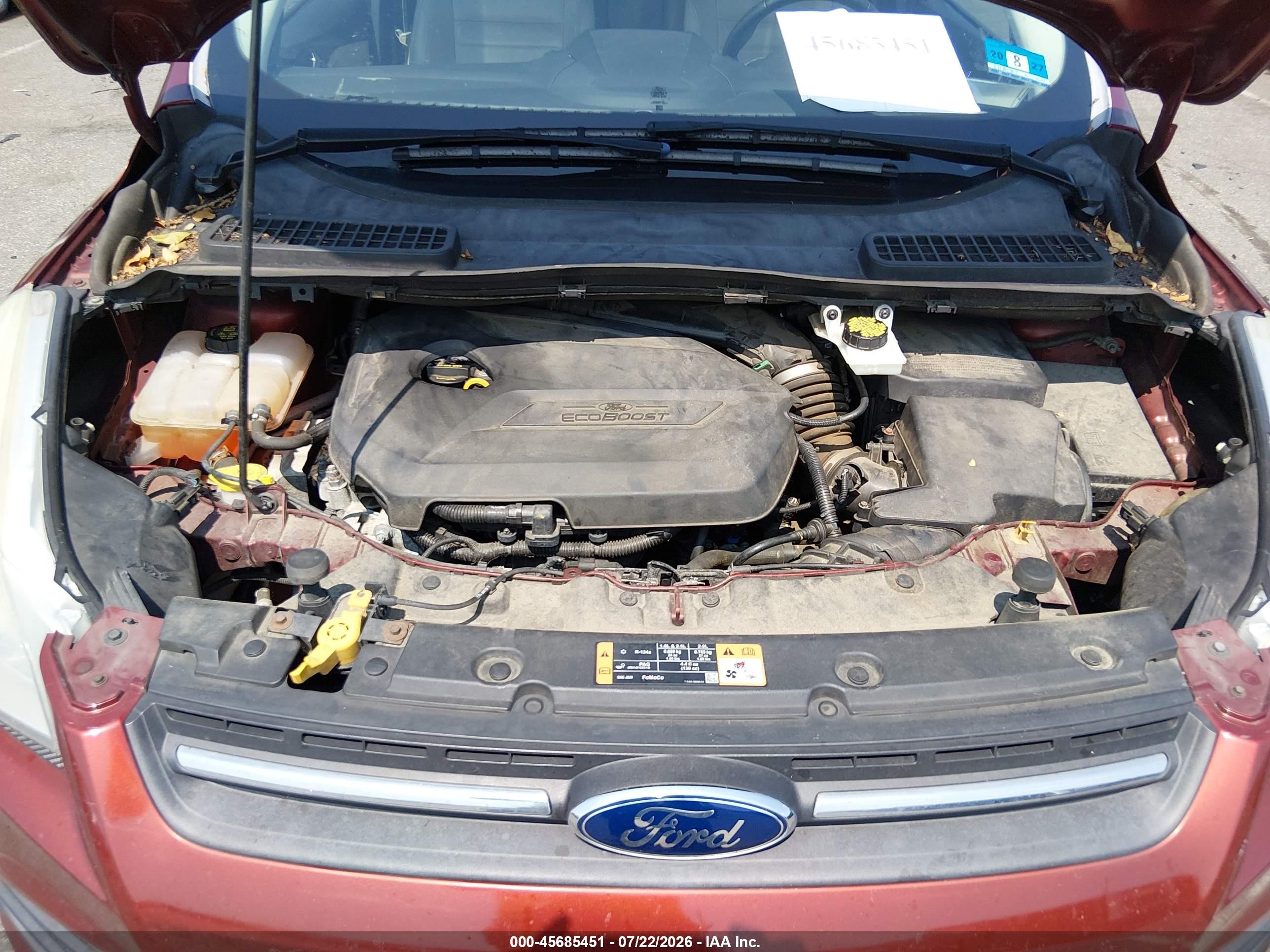 2014 Ford Escape Se Красный vin: 1FMCU0GX6EUE32799