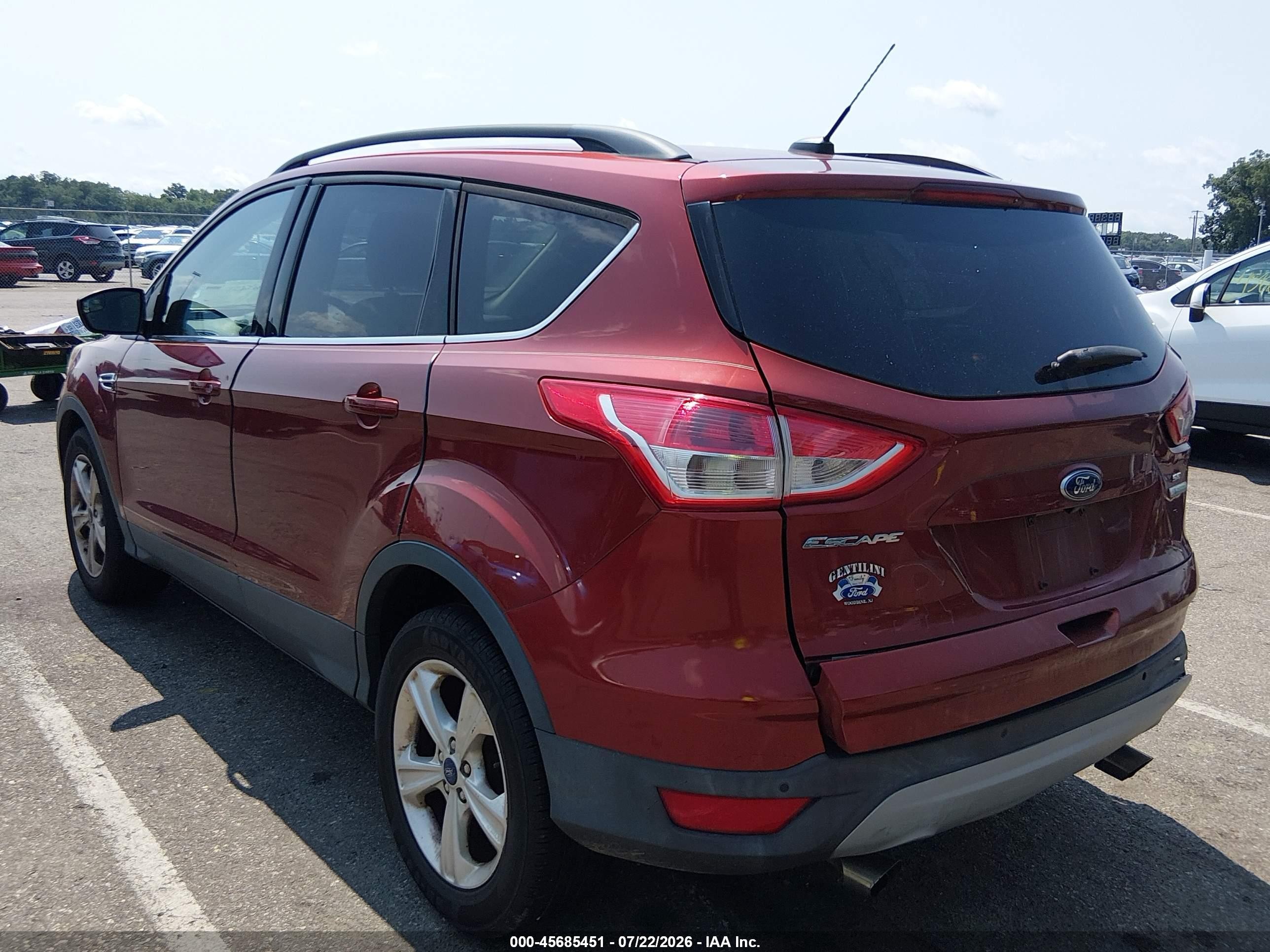2014 Ford Escape Se Красный vin: 1FMCU0GX6EUE32799