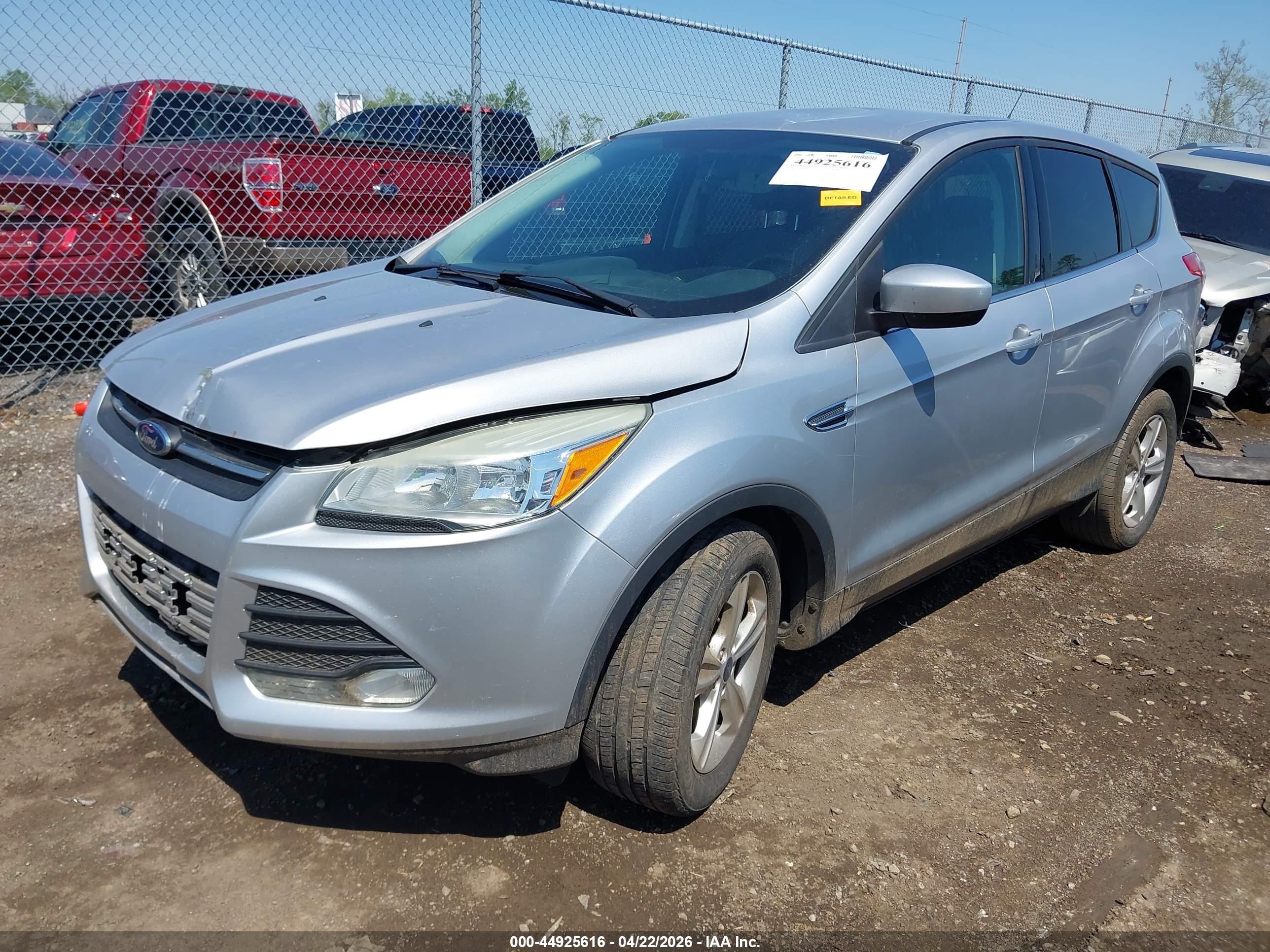 2014 Ford Escape Se Silver vin: 1FMCU0GX6EUE37405
