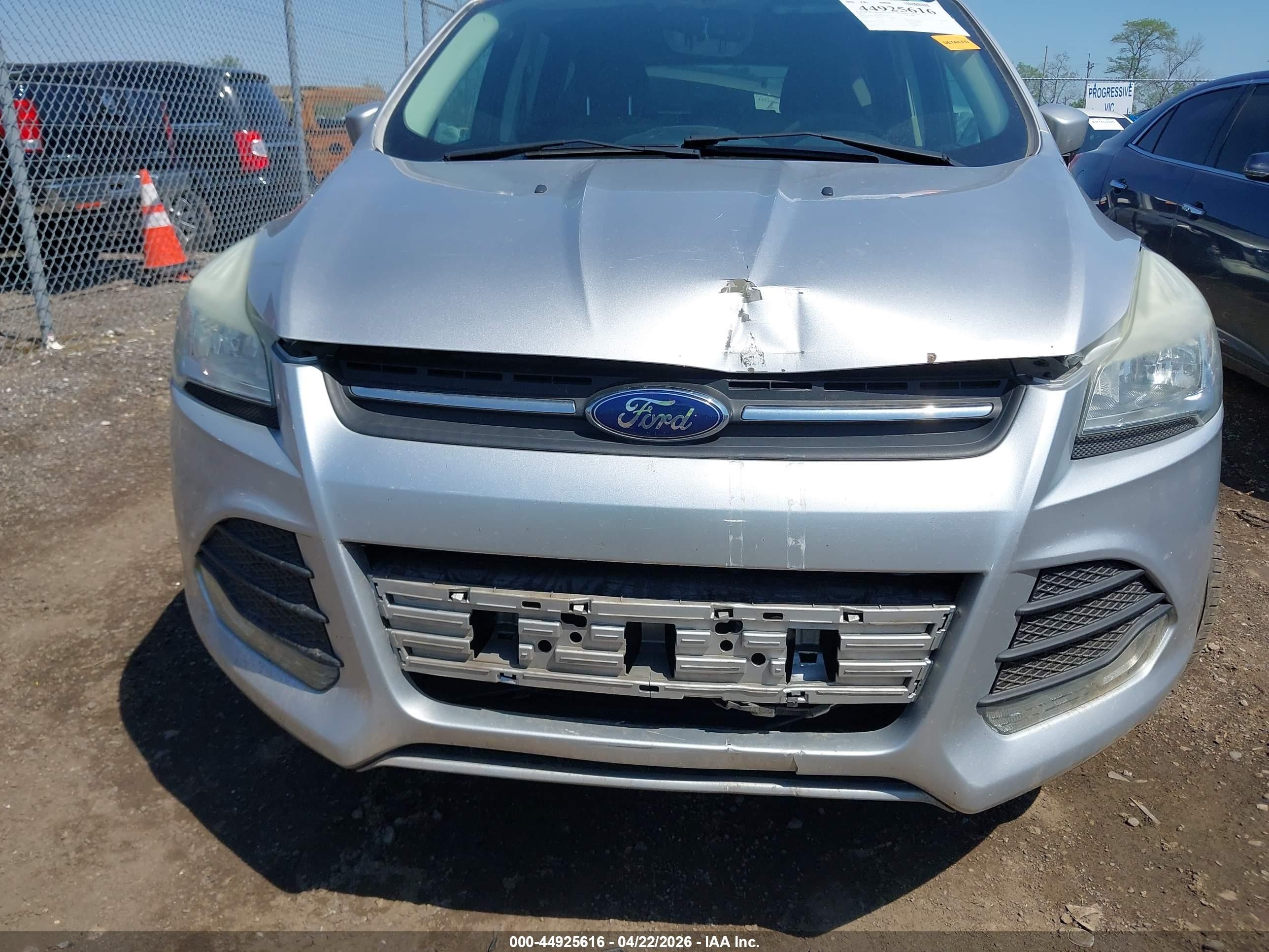 2014 Ford Escape Se Silver vin: 1FMCU0GX6EUE37405