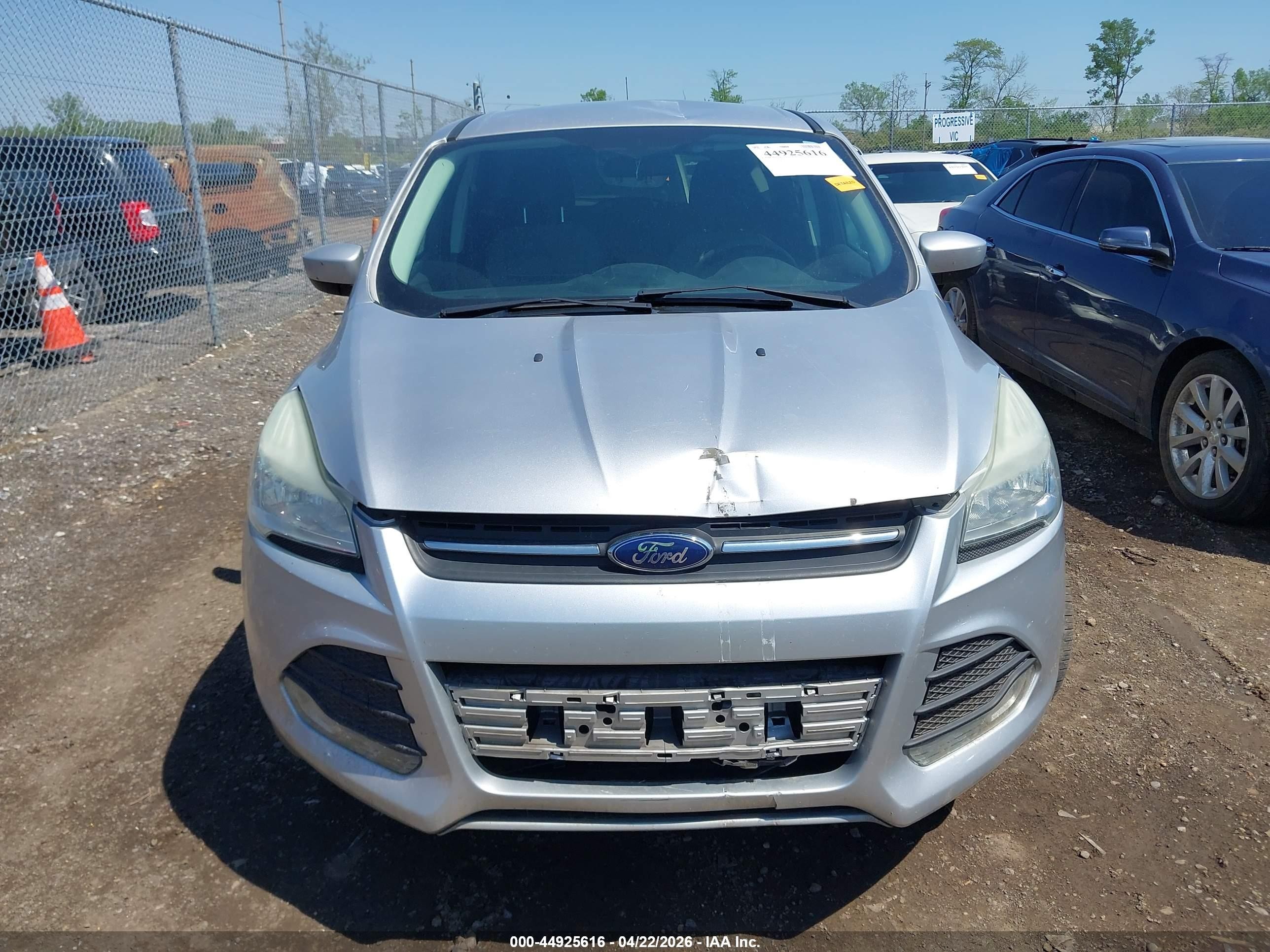 2014 Ford Escape Se Silver vin: 1FMCU0GX6EUE37405