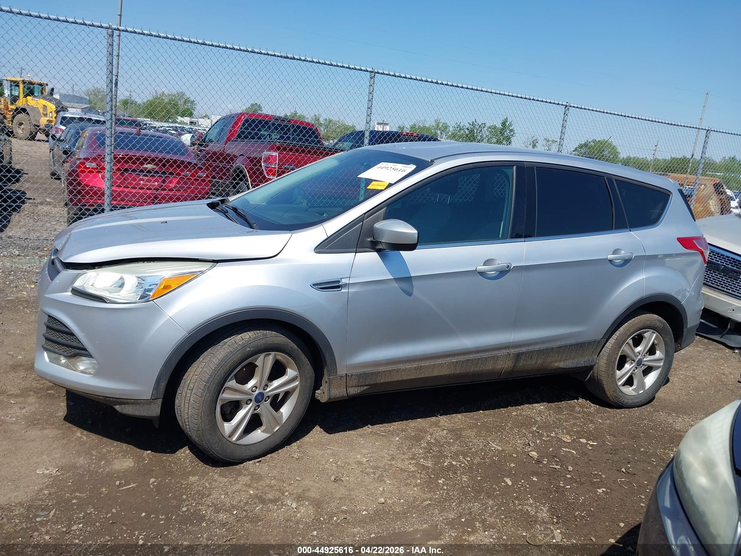 2014 Ford Escape Se Silver vin: 1FMCU0GX6EUE37405