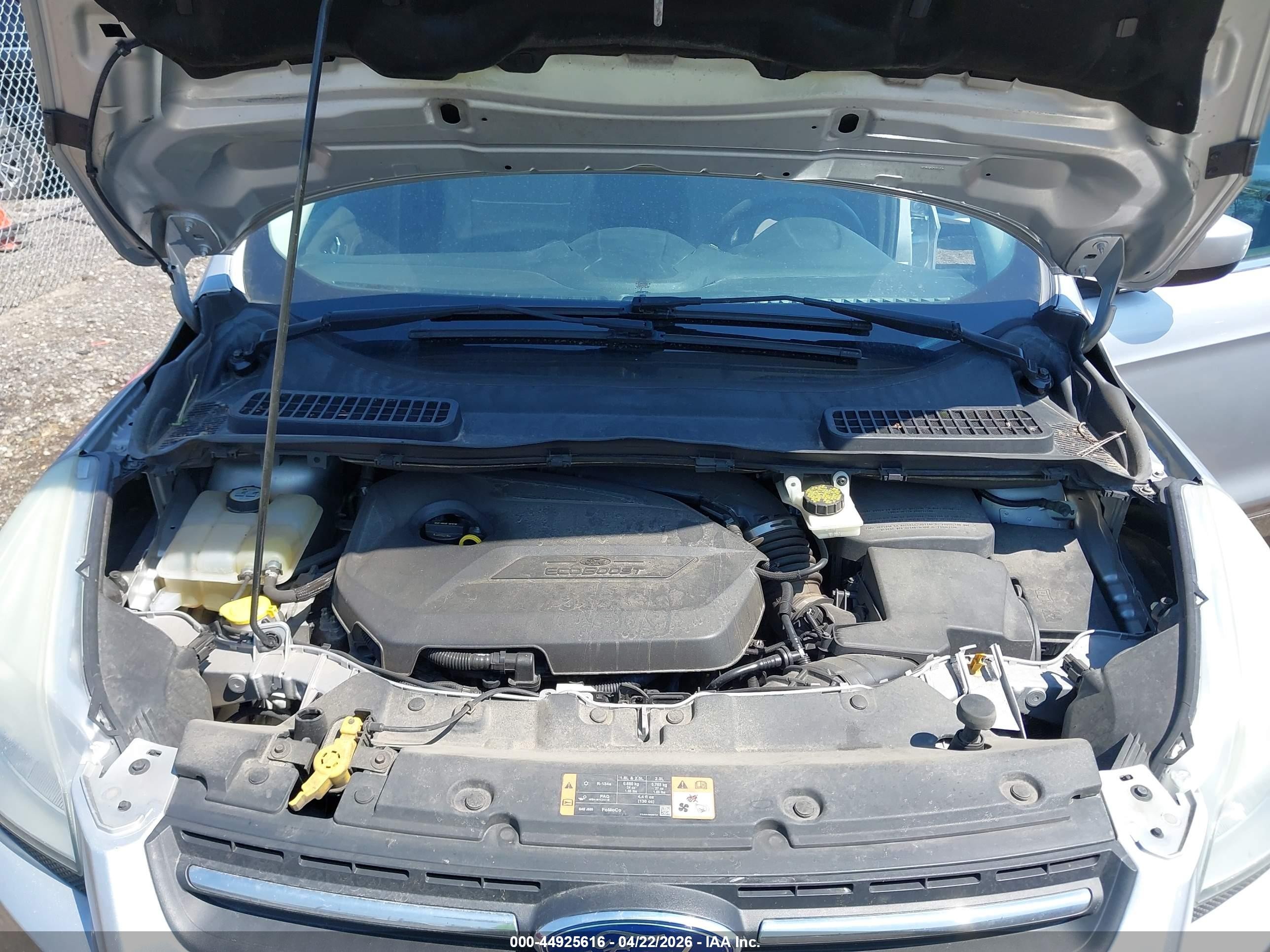 2014 Ford Escape Se Silver vin: 1FMCU0GX6EUE37405