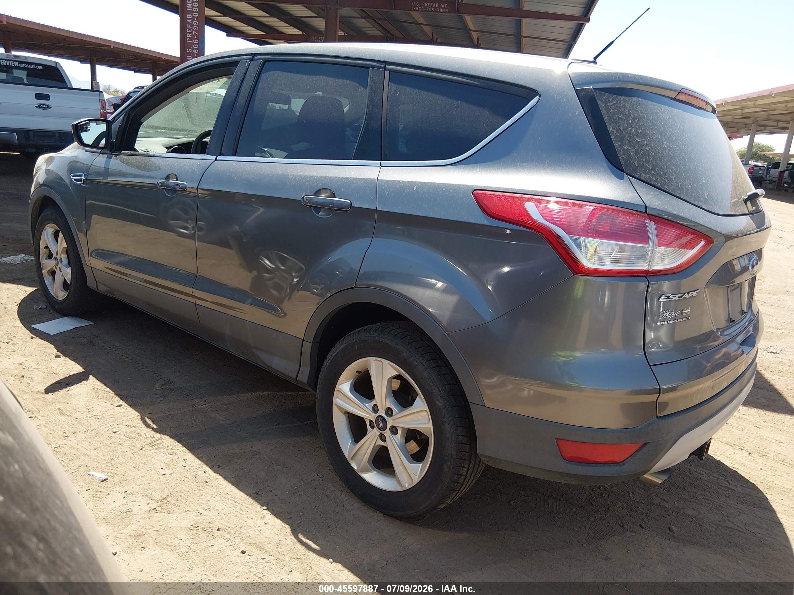 2014 Ford Escape Se Gray vin: 1FMCU0GX6EUE51420