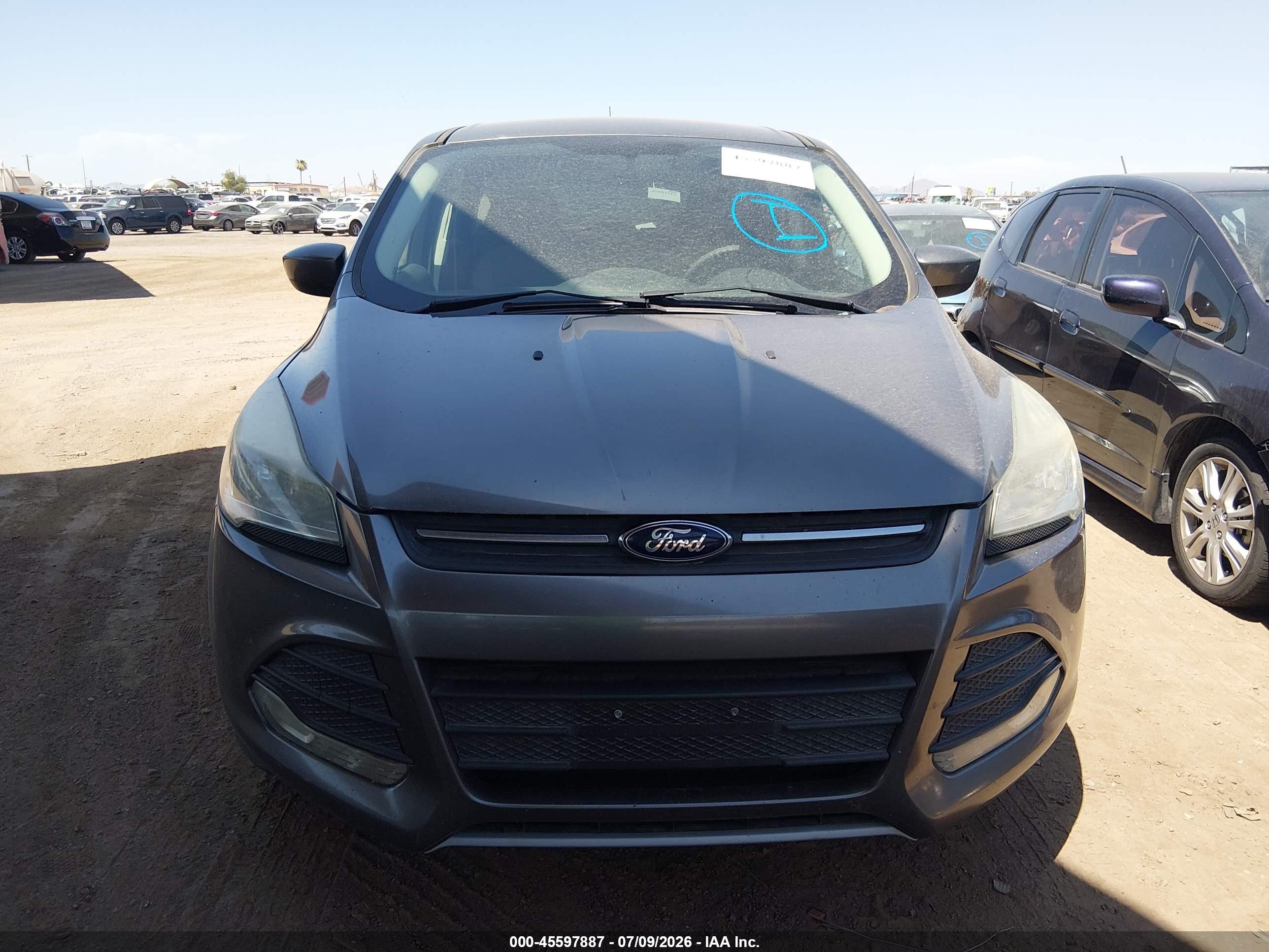 2014 Ford Escape Se Gray vin: 1FMCU0GX6EUE51420