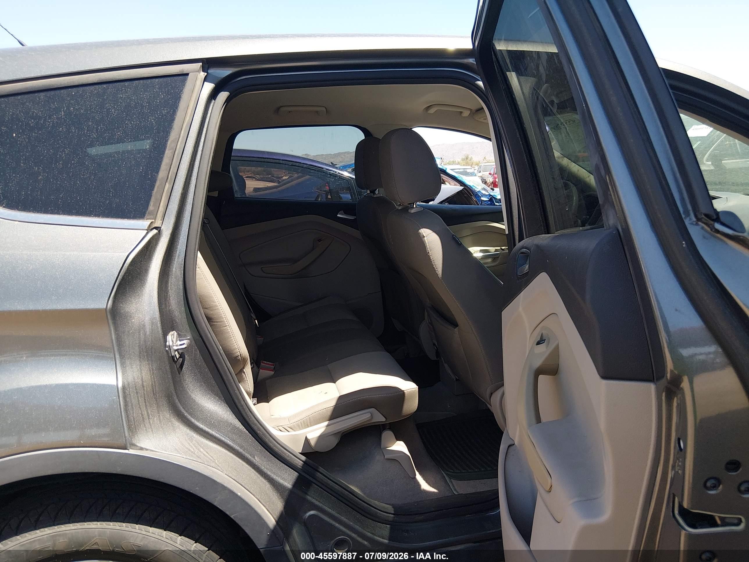 2014 Ford Escape Se Gray vin: 1FMCU0GX6EUE51420