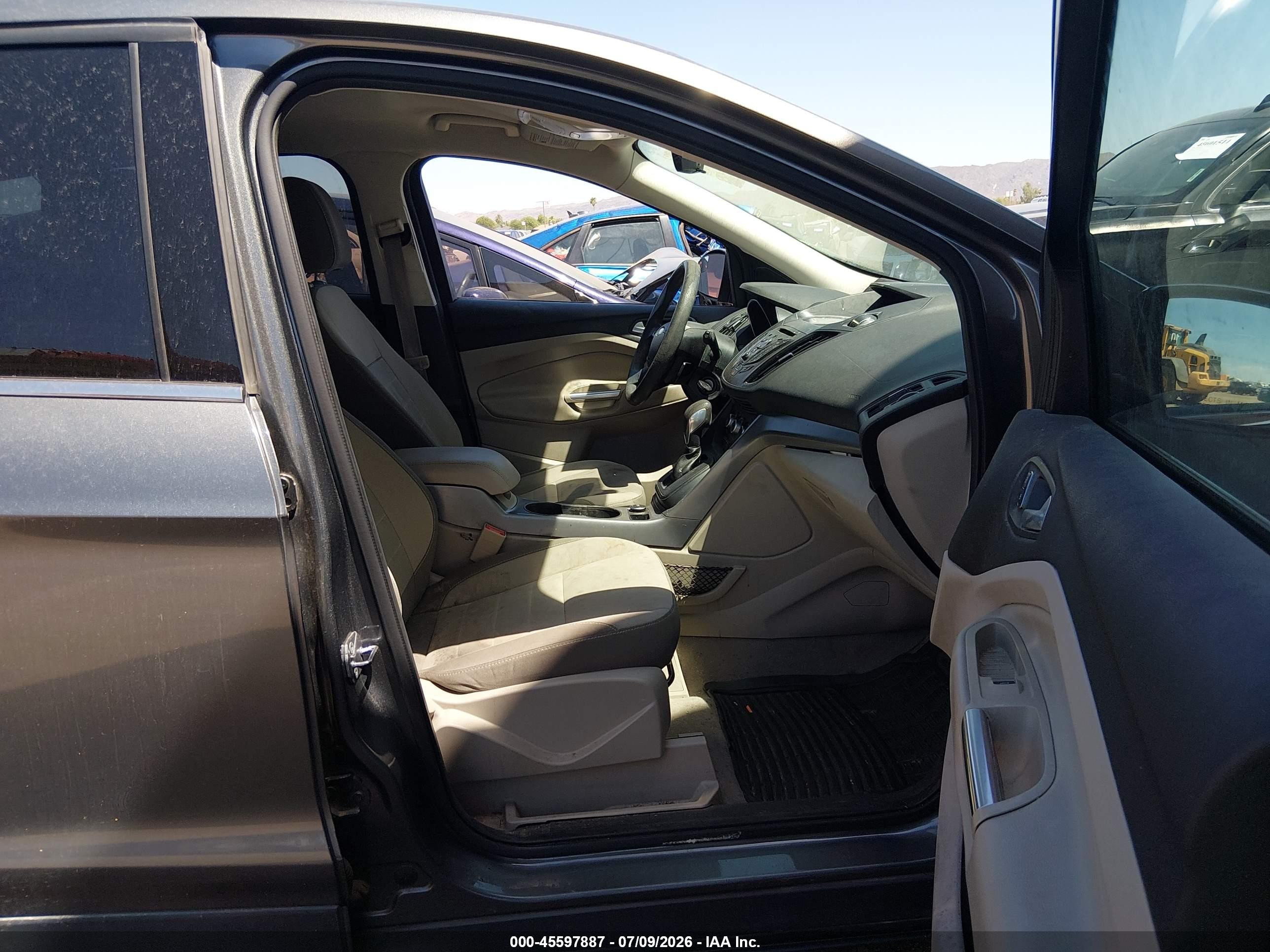 2014 Ford Escape Se Gray vin: 1FMCU0GX6EUE51420