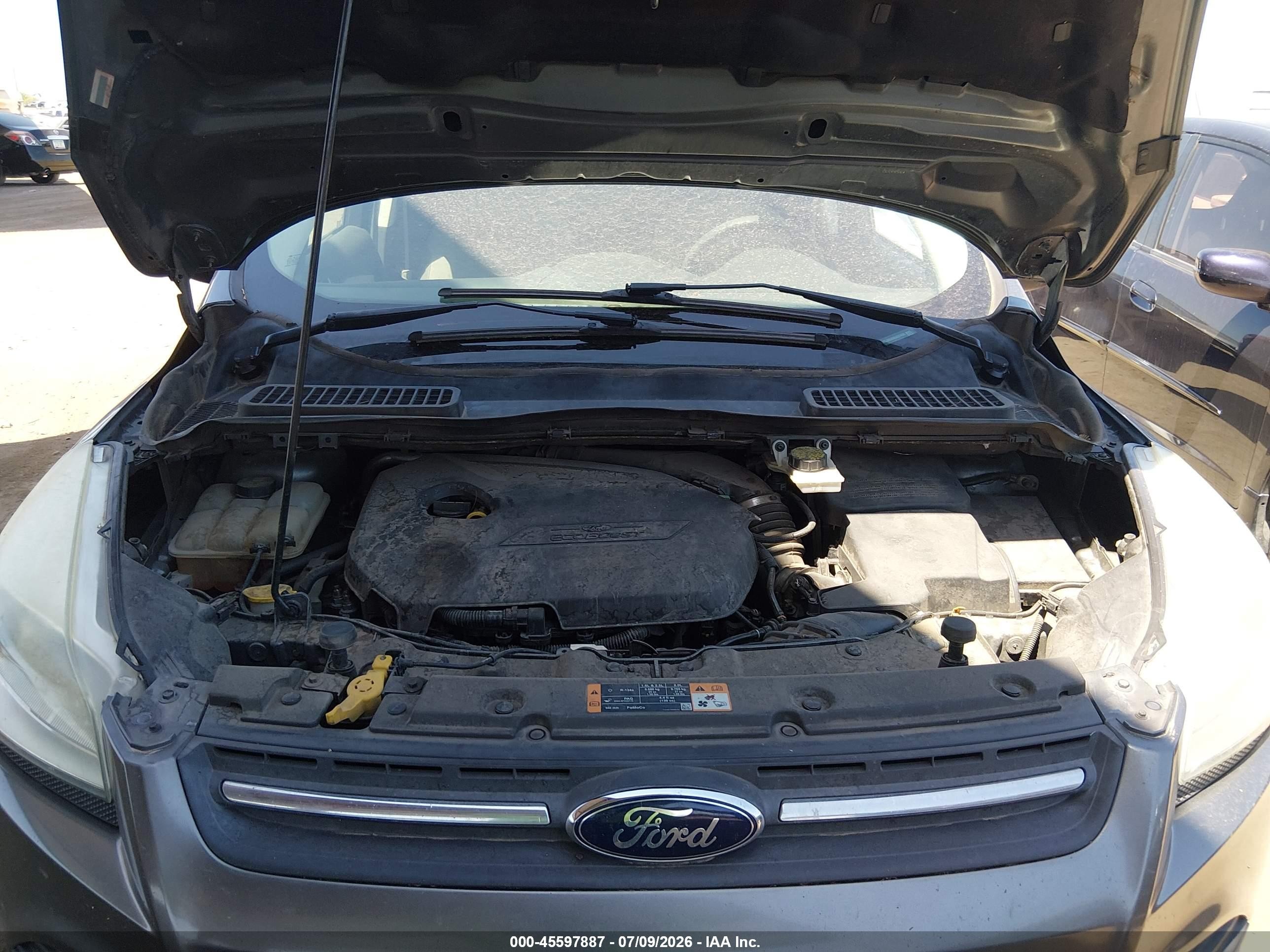 2014 Ford Escape Se Gray vin: 1FMCU0GX6EUE51420