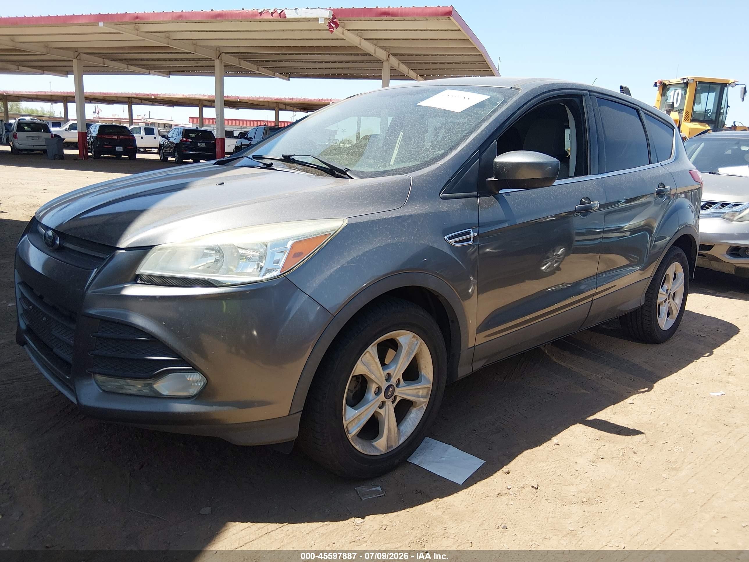 2014 Ford Escape Se Gray vin: 1FMCU0GX6EUE51420