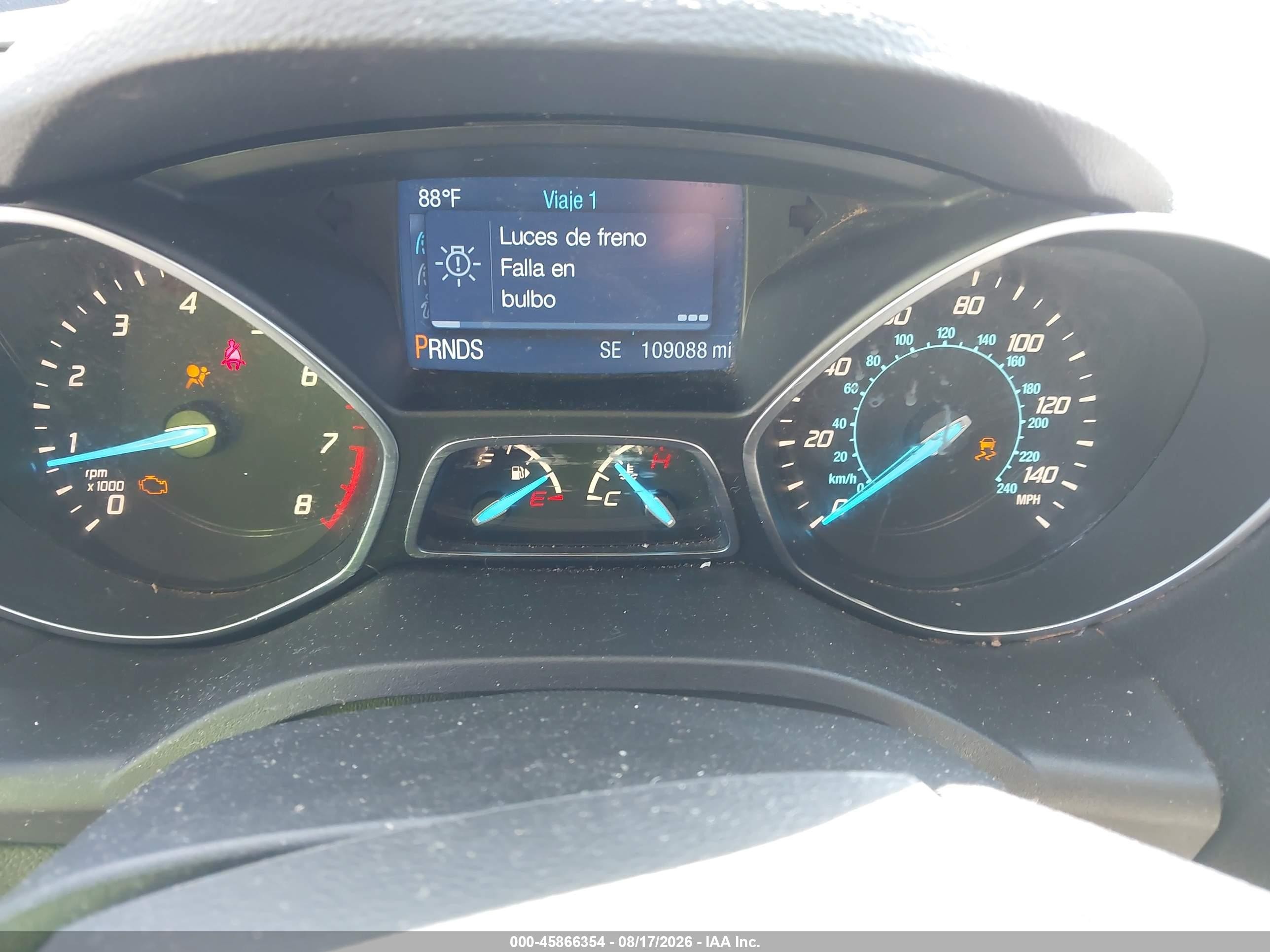 2015 Ford Escape Se Burgundy vin: 1FMCU0GX6FUA09125